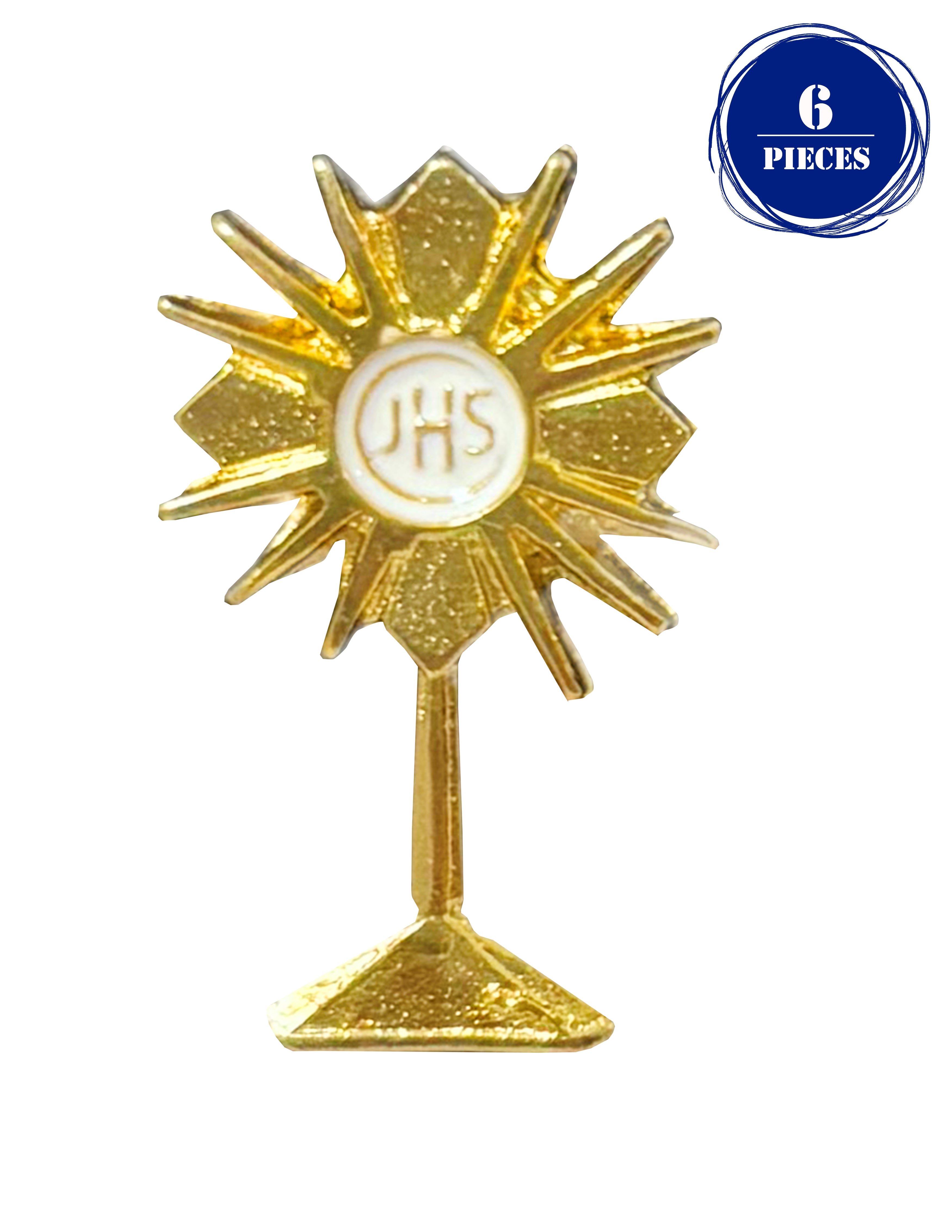 Gold accent catholics lapel pins
