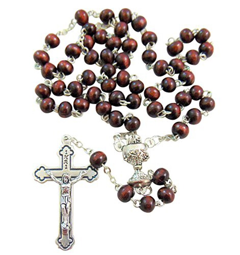 Brown Bead Communion Rosary