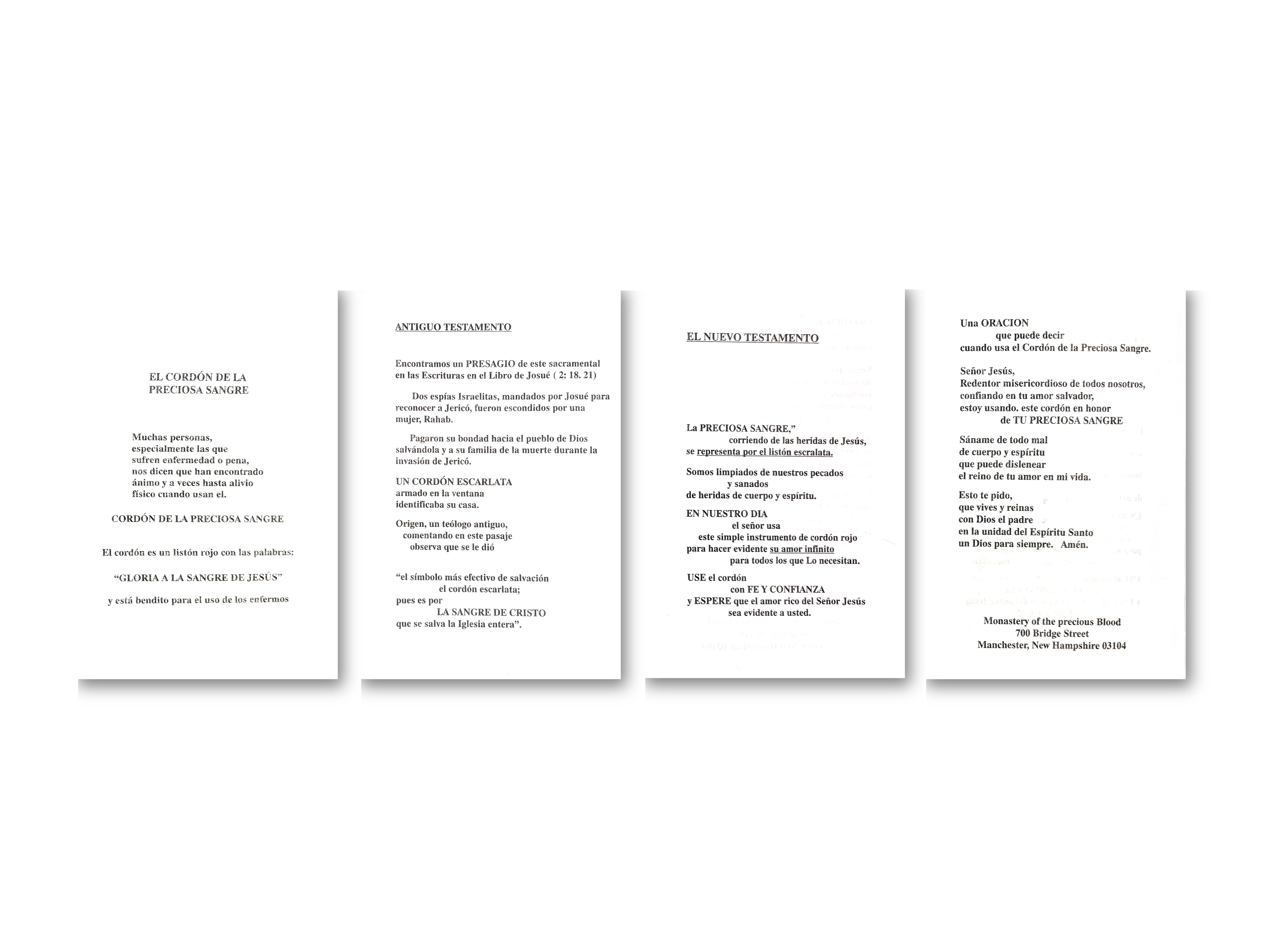 Cordon a la Preciosa Sangre