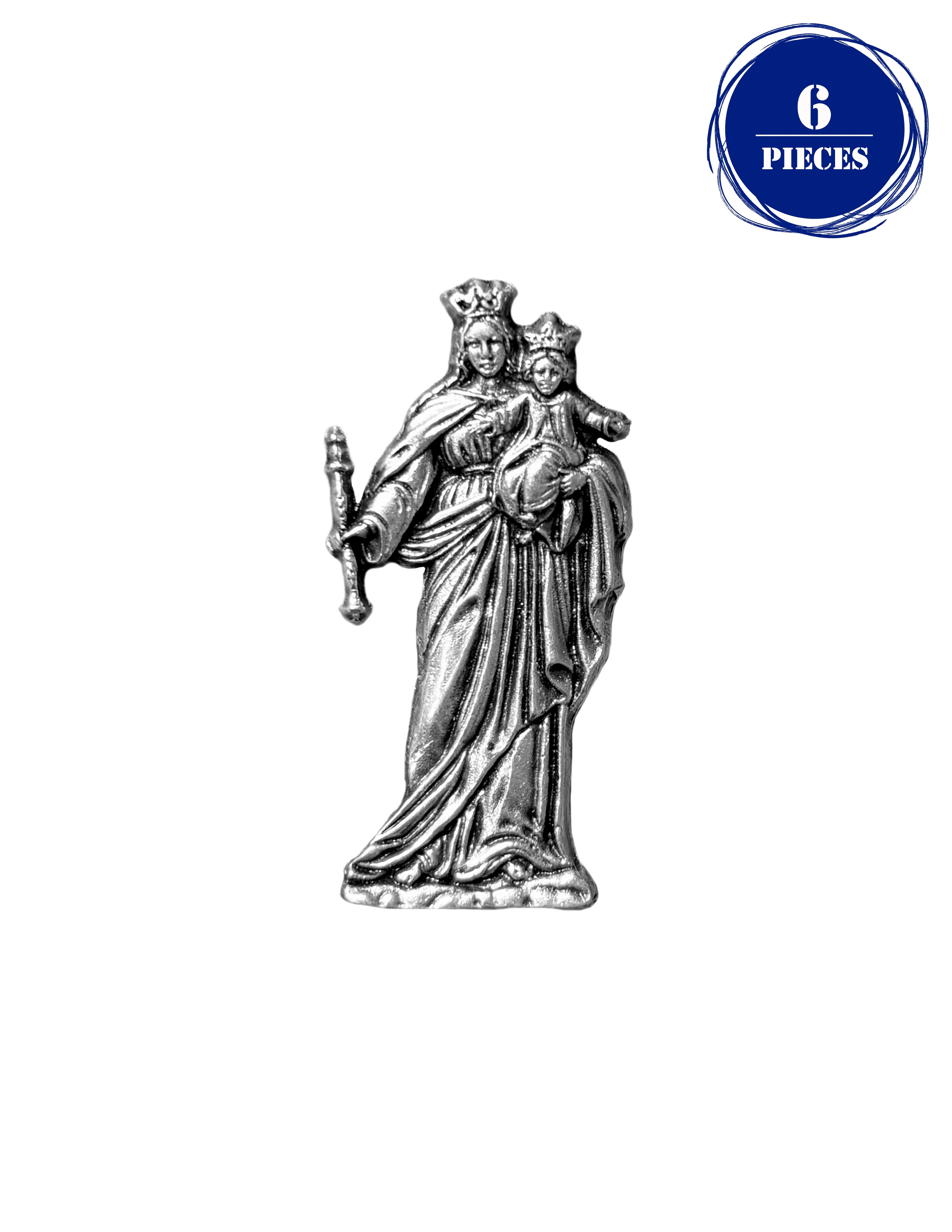 Silver accent catholics lapel pins