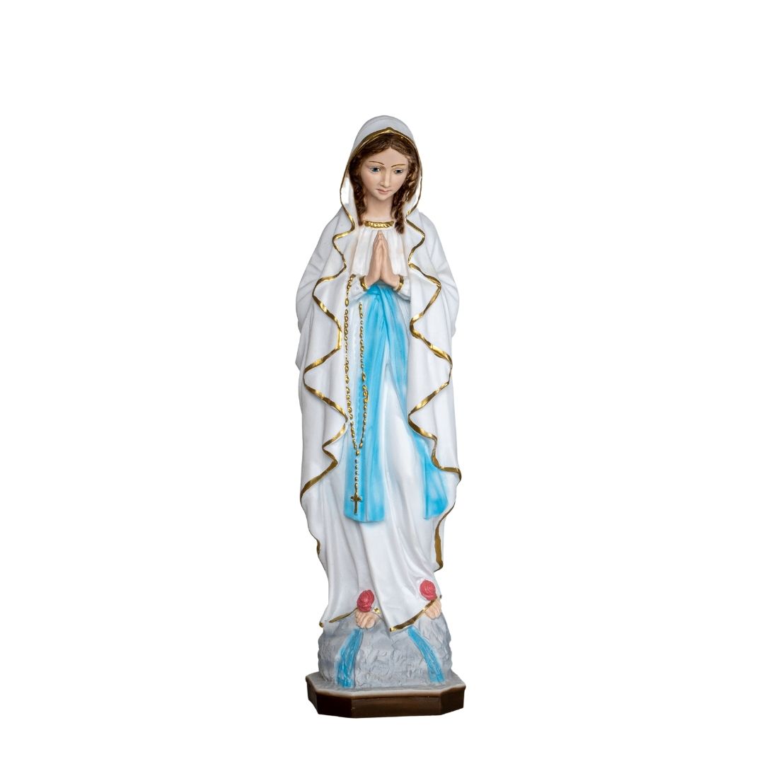 The Faith Gift Shop Our Lady of Lourdes- Hand Painted in Italy - Our Tuscany Collection - Nuestra Senora de Lourdes