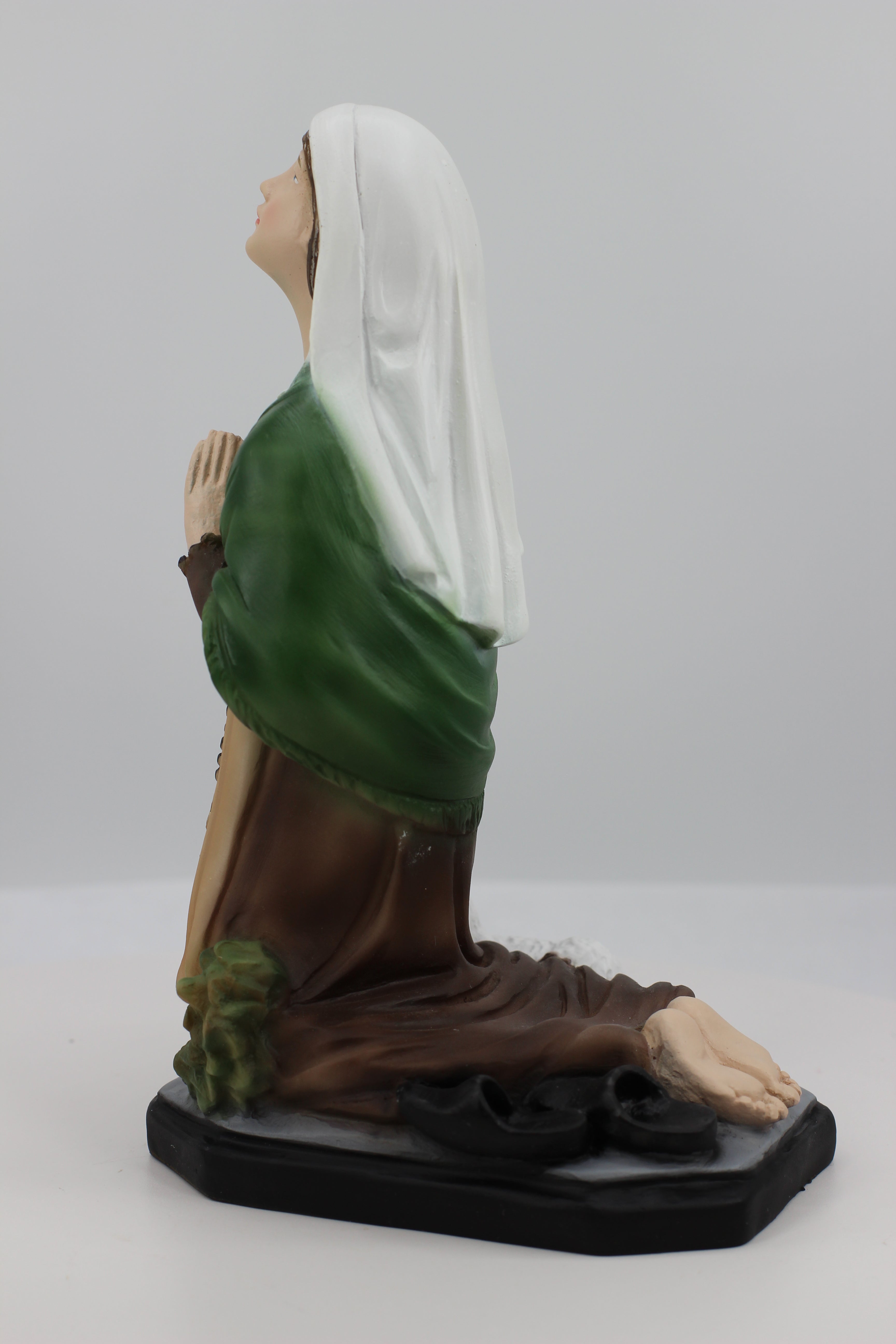 The Faith Gift Shop Saint Bernadette of Lourdes statue - Hand Painted in Italy - Our Tuscany Collection -Estatua de Santa Bernardita