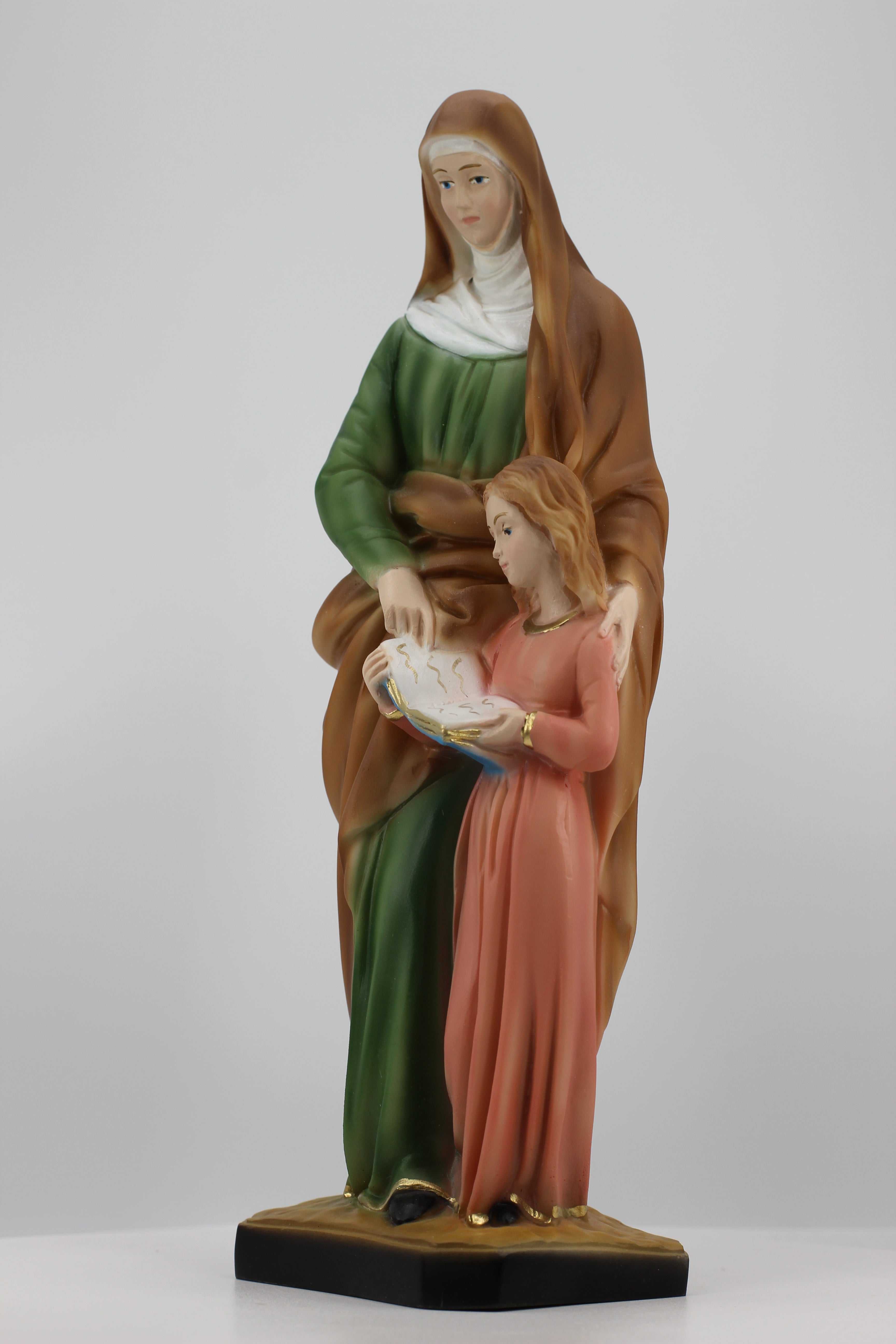 The Faith Gift Shop Saint Anne statue - Hand Painted in Italy - Our Tuscany Collection - Estatua de Santa Ana
