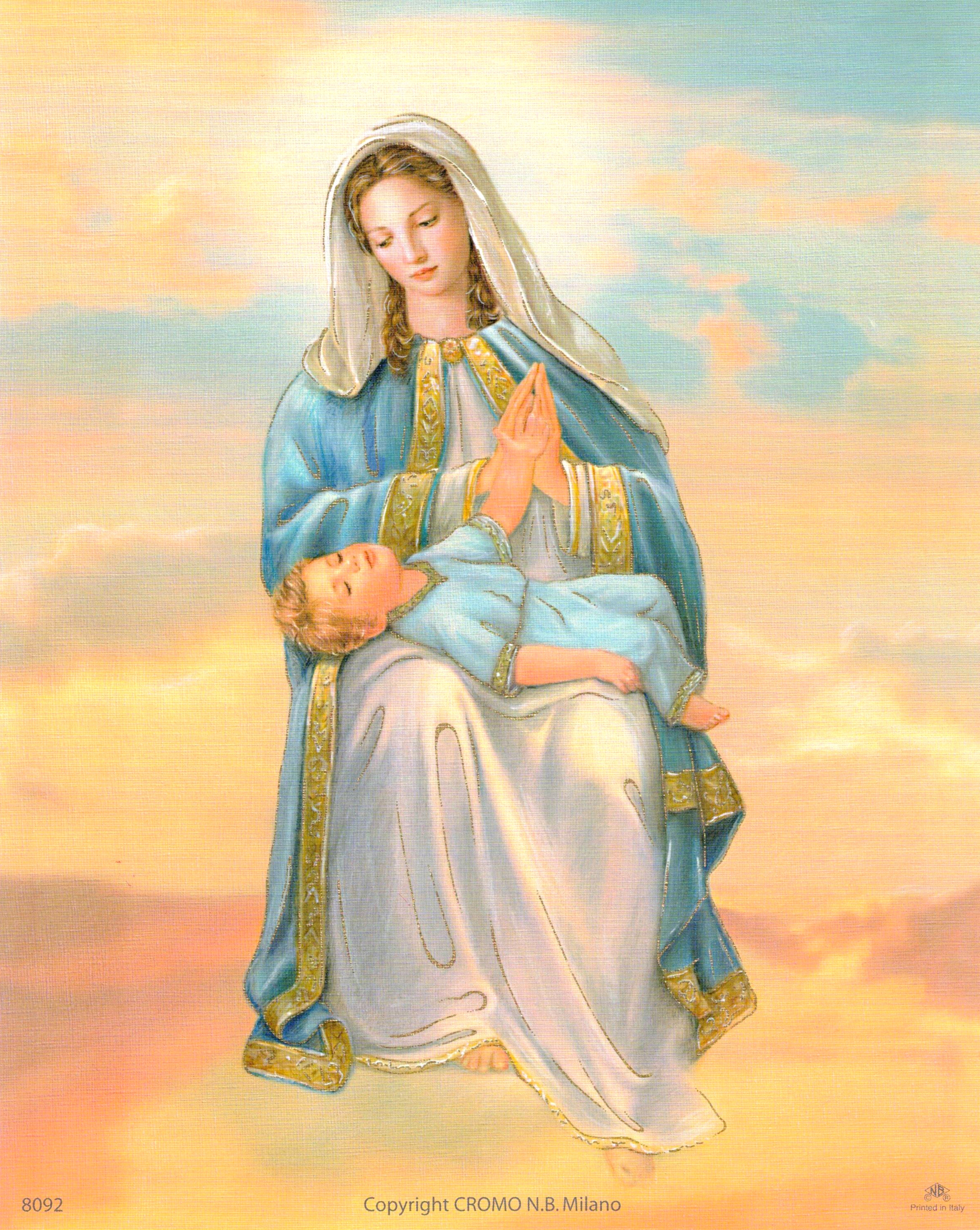 Religious Wall Art, Laminated Print, Unframed, Art Decorative Paper 8" x 10"