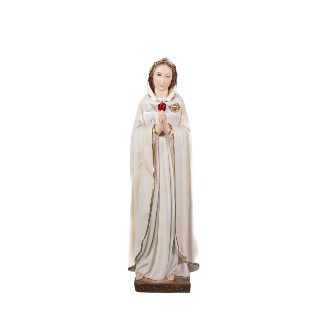 The Faith Gift Shop Mystic Rose Virgin Mary Hand Painted in Italy - Our Tuscany Collection - Virgen Maria Rosa Mistica