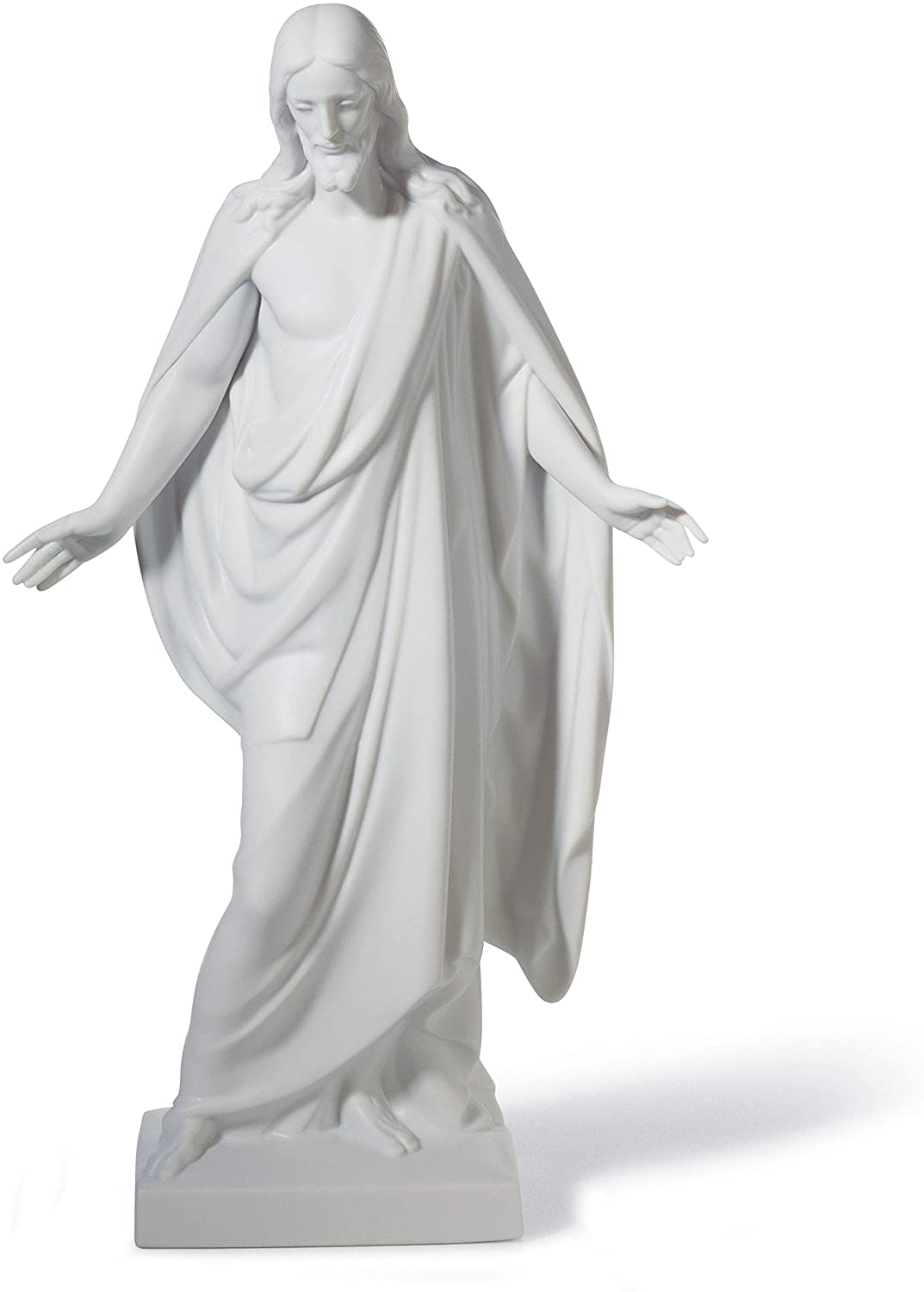 LLADRÓ Christ Figurine. Left. Porcelain Christ Figure.