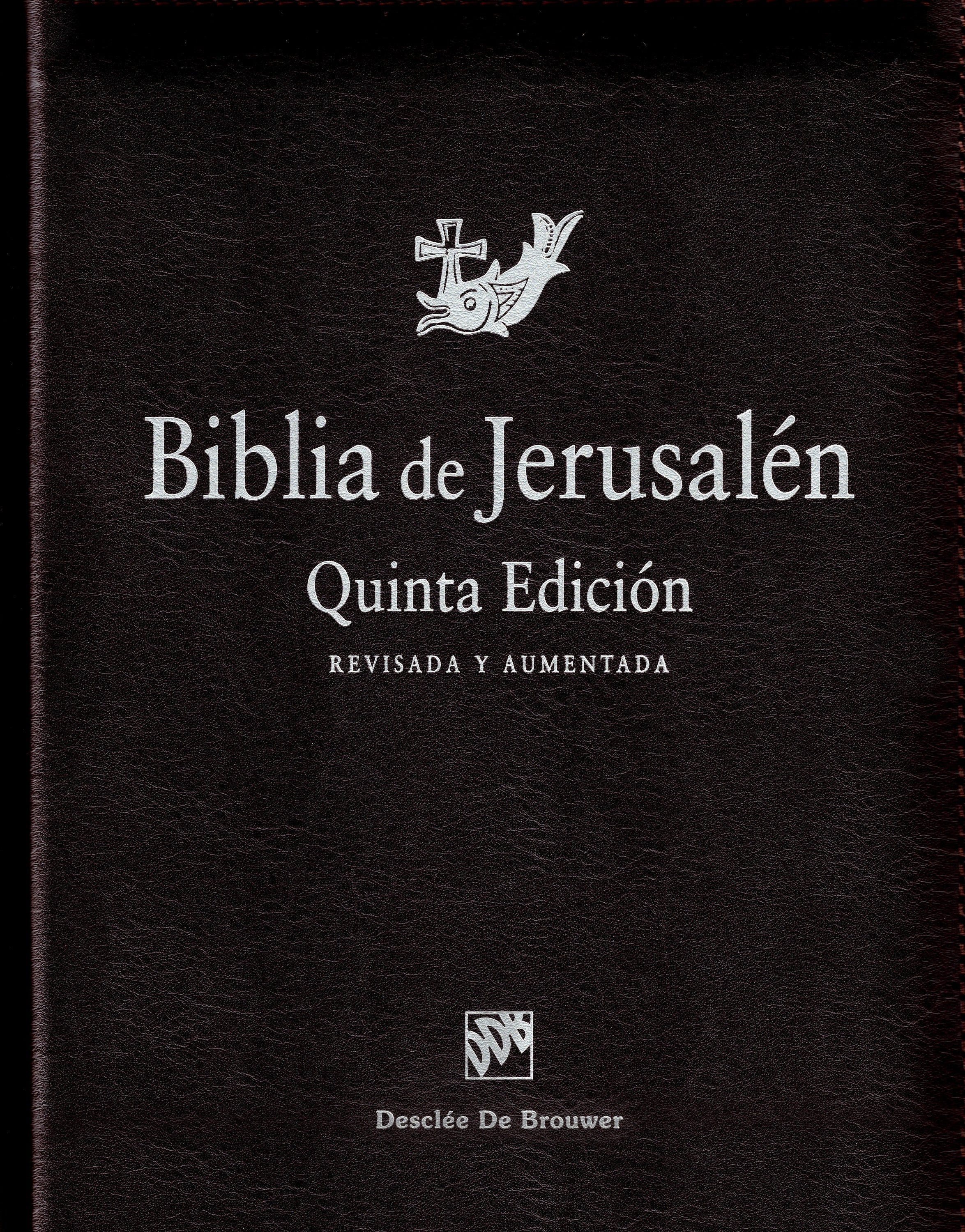 Biblia de Jerusalén Quinta Edición Revisada y Aumentada con cremallera