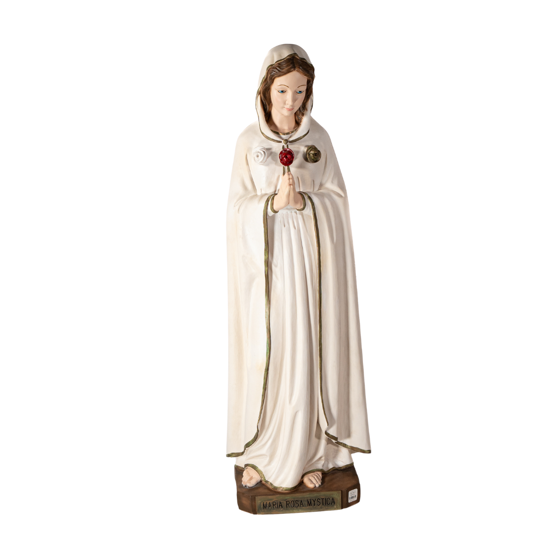 The Faith Gift Shop Mystic Rose Virgin Mary Hand Painted in Italy - Our Tuscany Collection - Virgen Maria Rosa Mistica