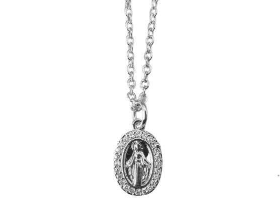 Our Lady of Grace Zirconia Necklace
