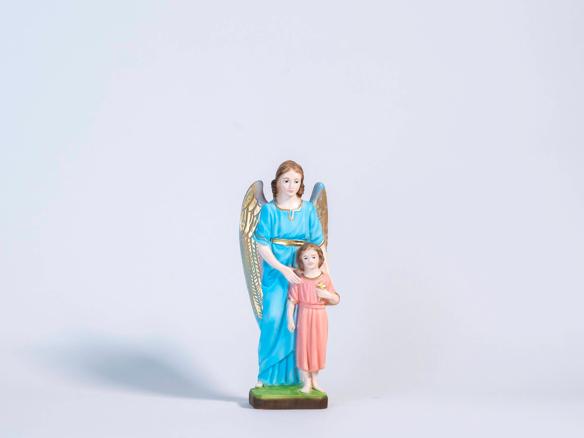 The Faith Gift Shop Guardian Angels statue - Hand Painted in Italy - Our Tuscany Collection - Estatua del Angel de La Guarda