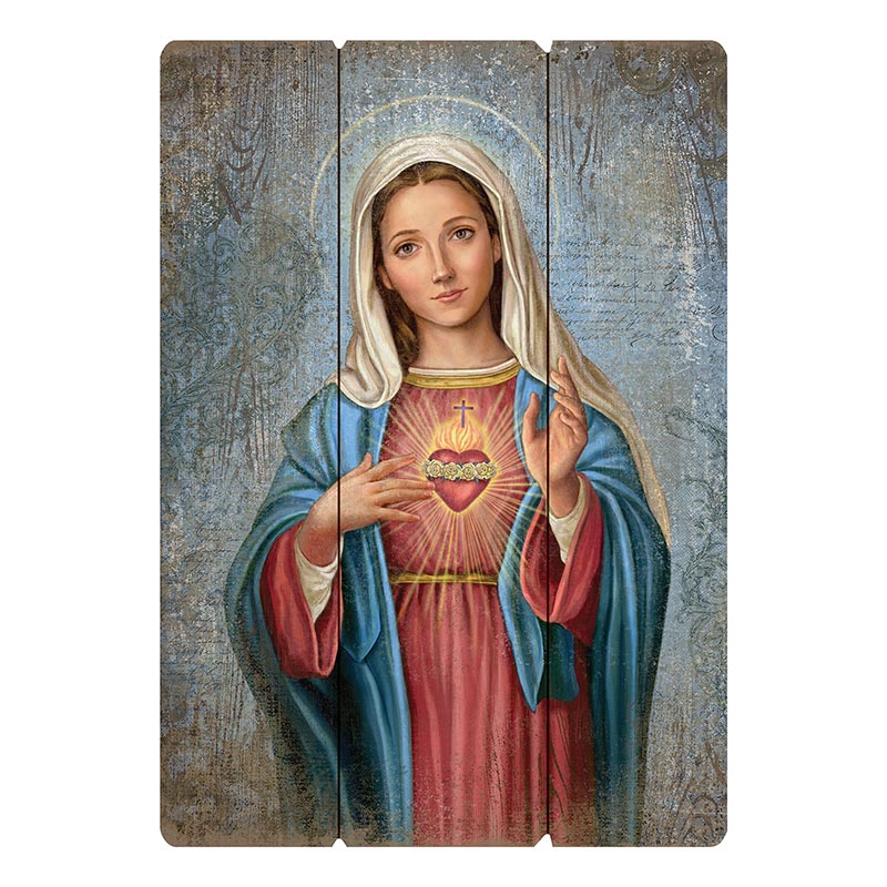 Large Format Immaculate Heart Pallet Sign