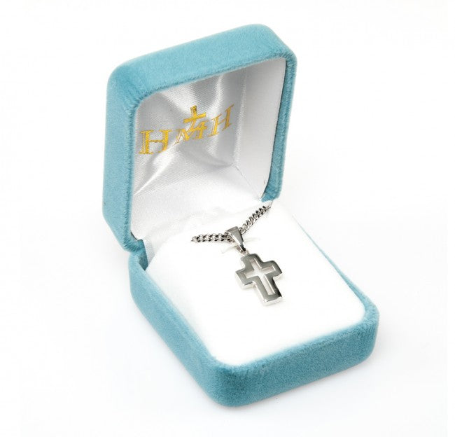 Sterling Silver Cut Out Cross