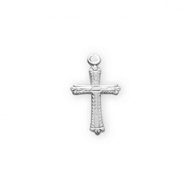 Sterling Silver Detailed Cross