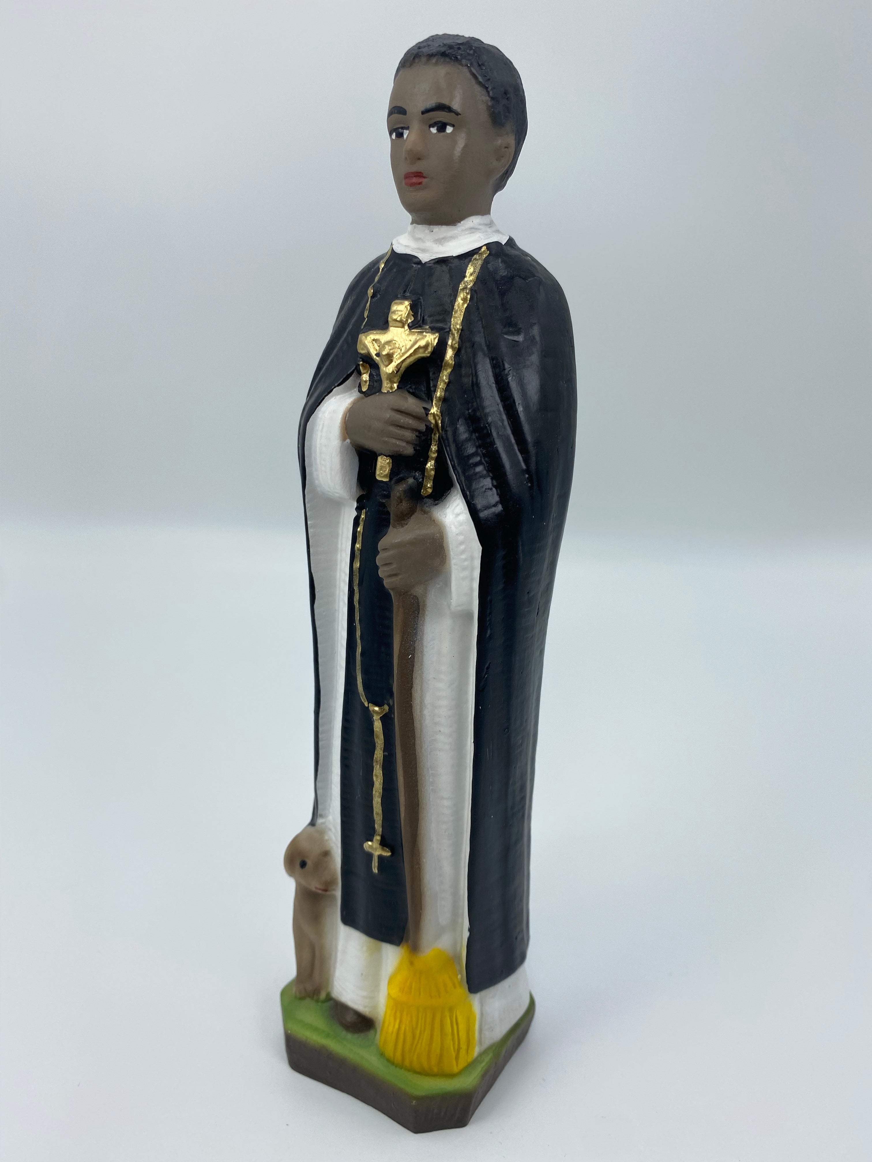 The Faith Gift Shop Saint Martin de Porres statue - Hand Painted in Italy - Our Tuscany Collection - Estatua de San Martin de Porres