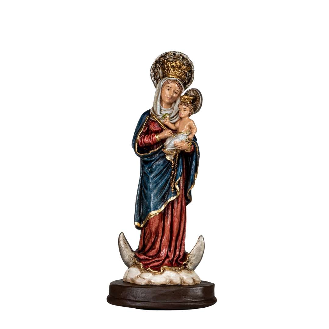 Our Lady of Chiquinquirá (Virgen de Chiquinquirá) statue hand-painted in Colombia