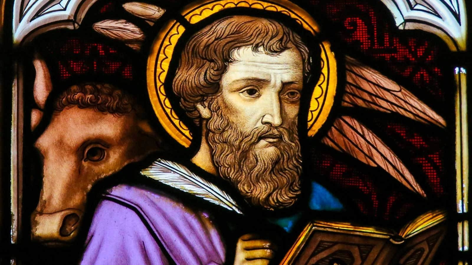 福音記者聖ルカ（Saint Luke the Evangelist）メダイ ANF-Saint-Luke-the-Evangelist-