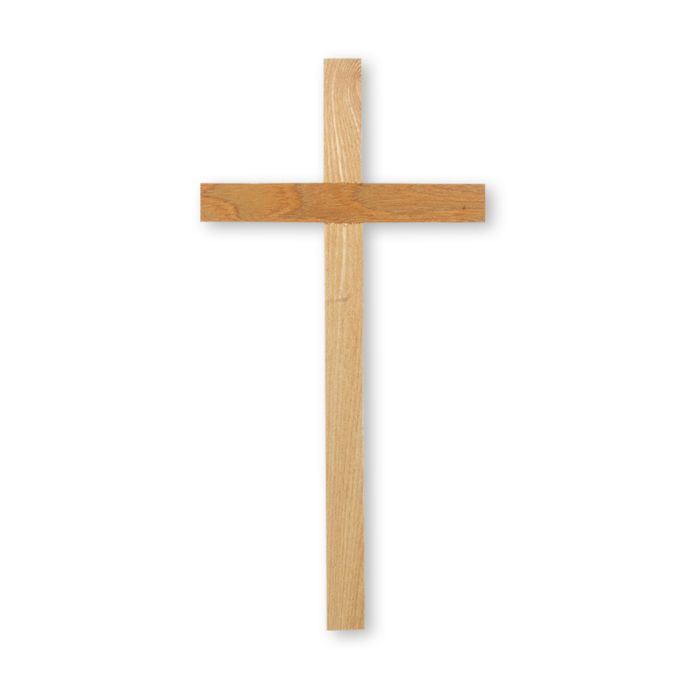 10" Oak Cross, Narrow with Block Profile