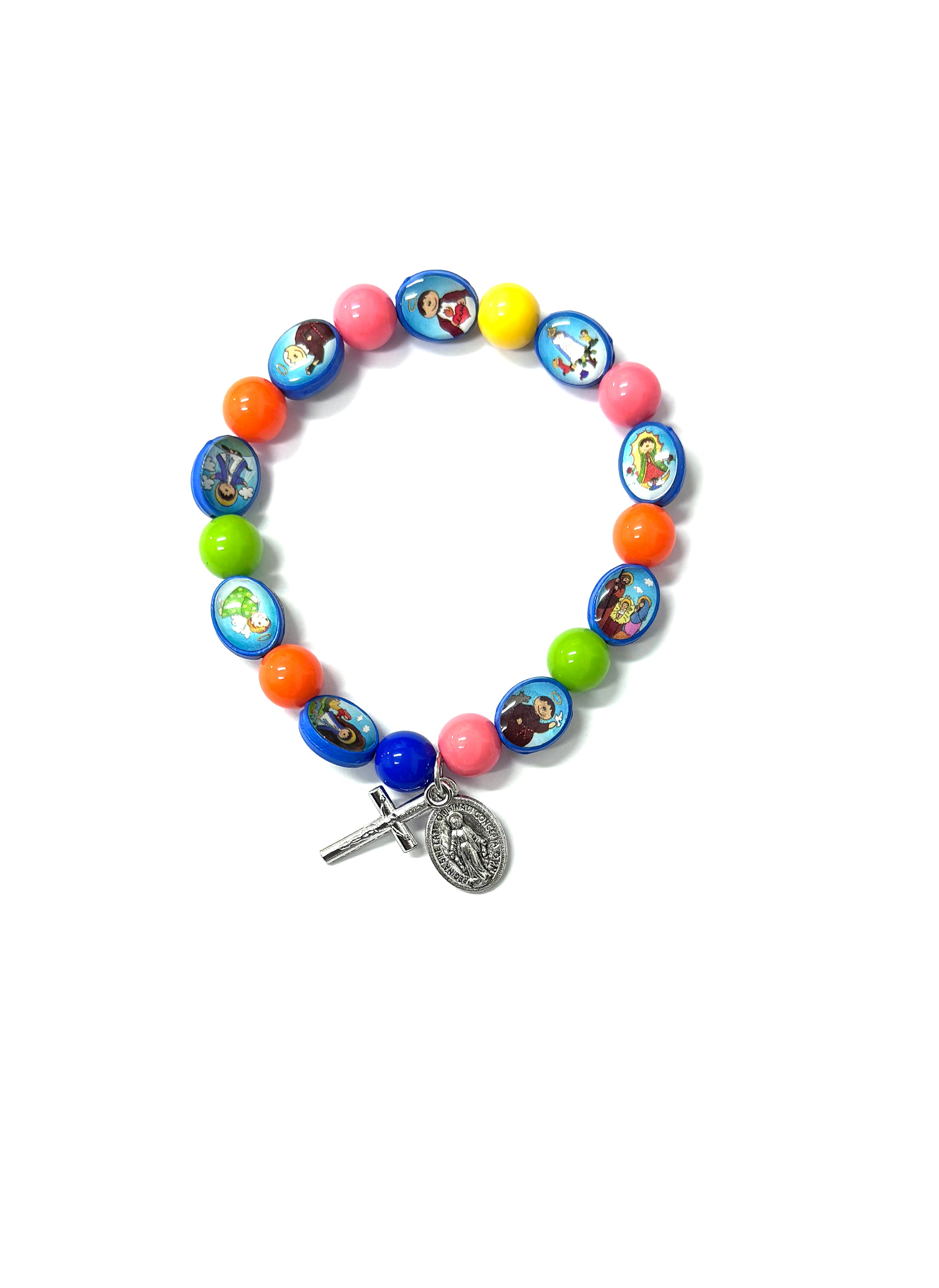 Virgin Mary, Holy Family and Saints children's bracelet