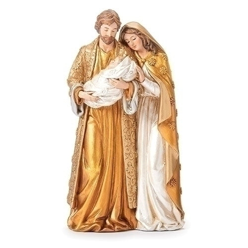 7.5"H Gold Holy Family Figure