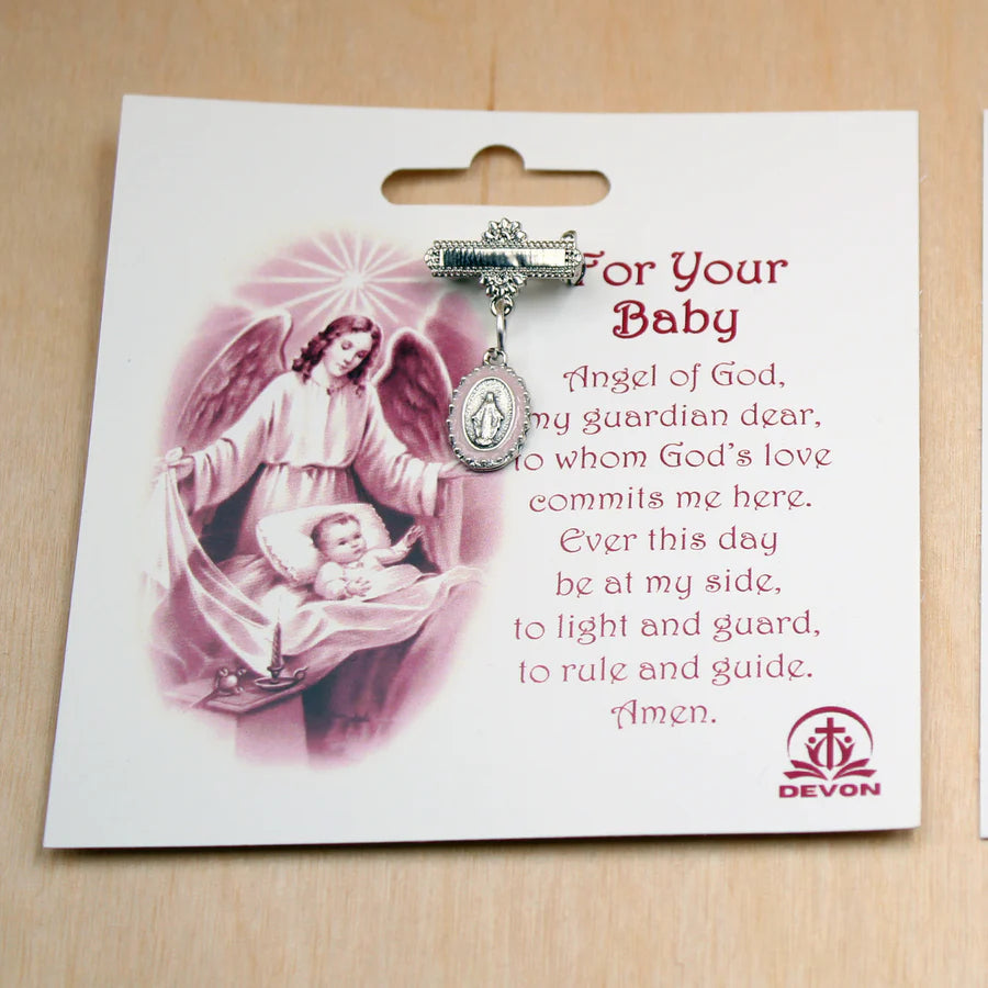 "For your Baby" Pin and Prayer Card