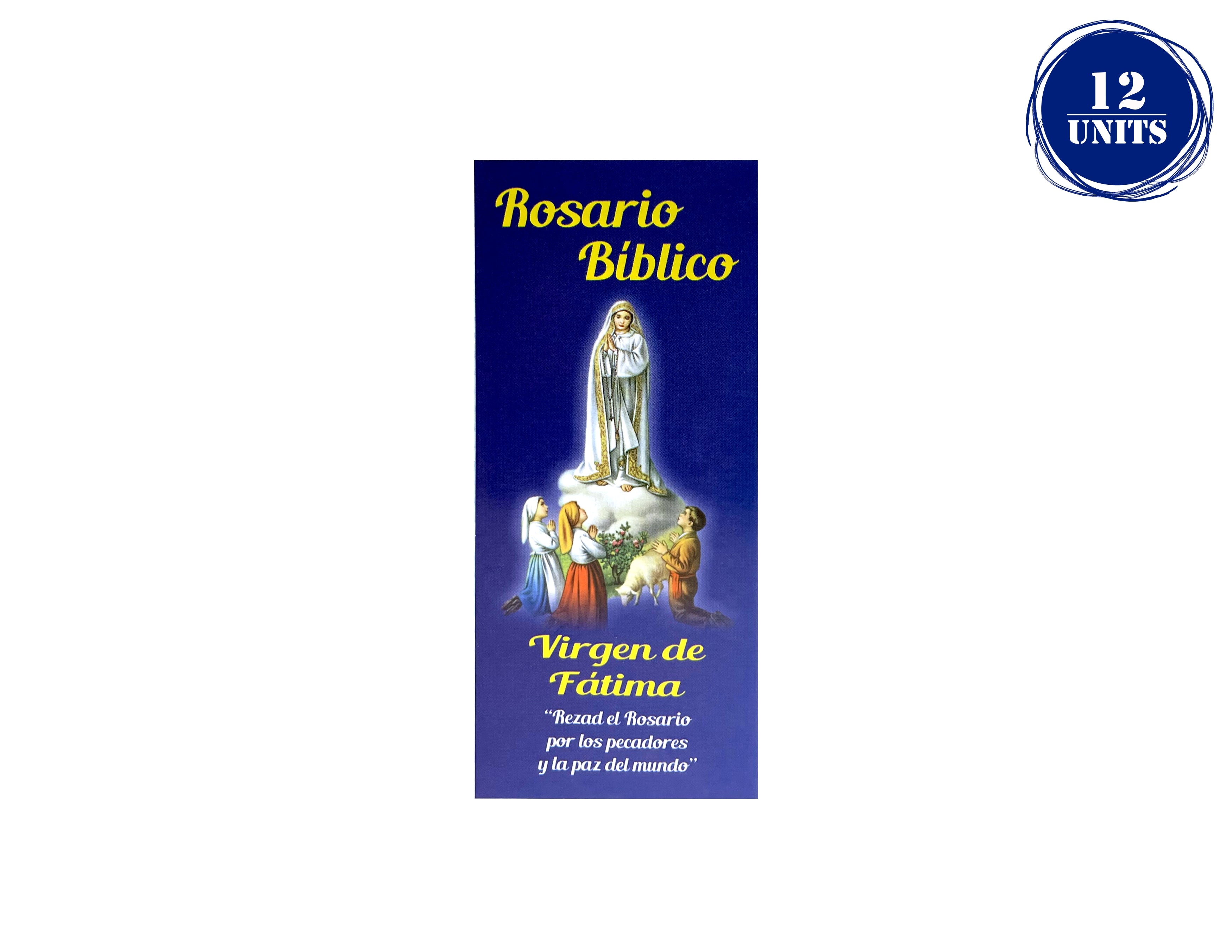 Plegable Rosario Bíblico Virgen de Fátima