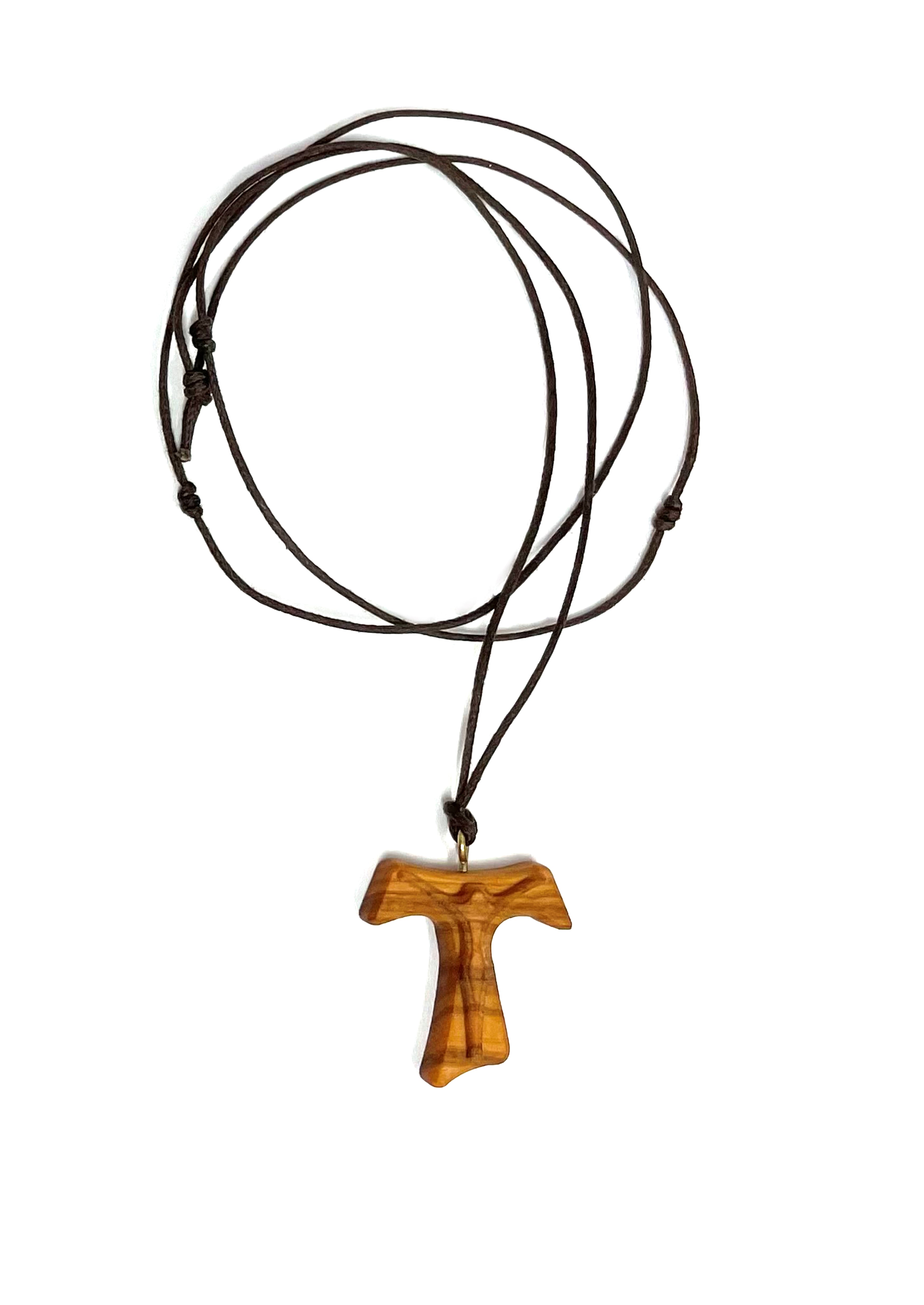 Tau cross with knotted cord