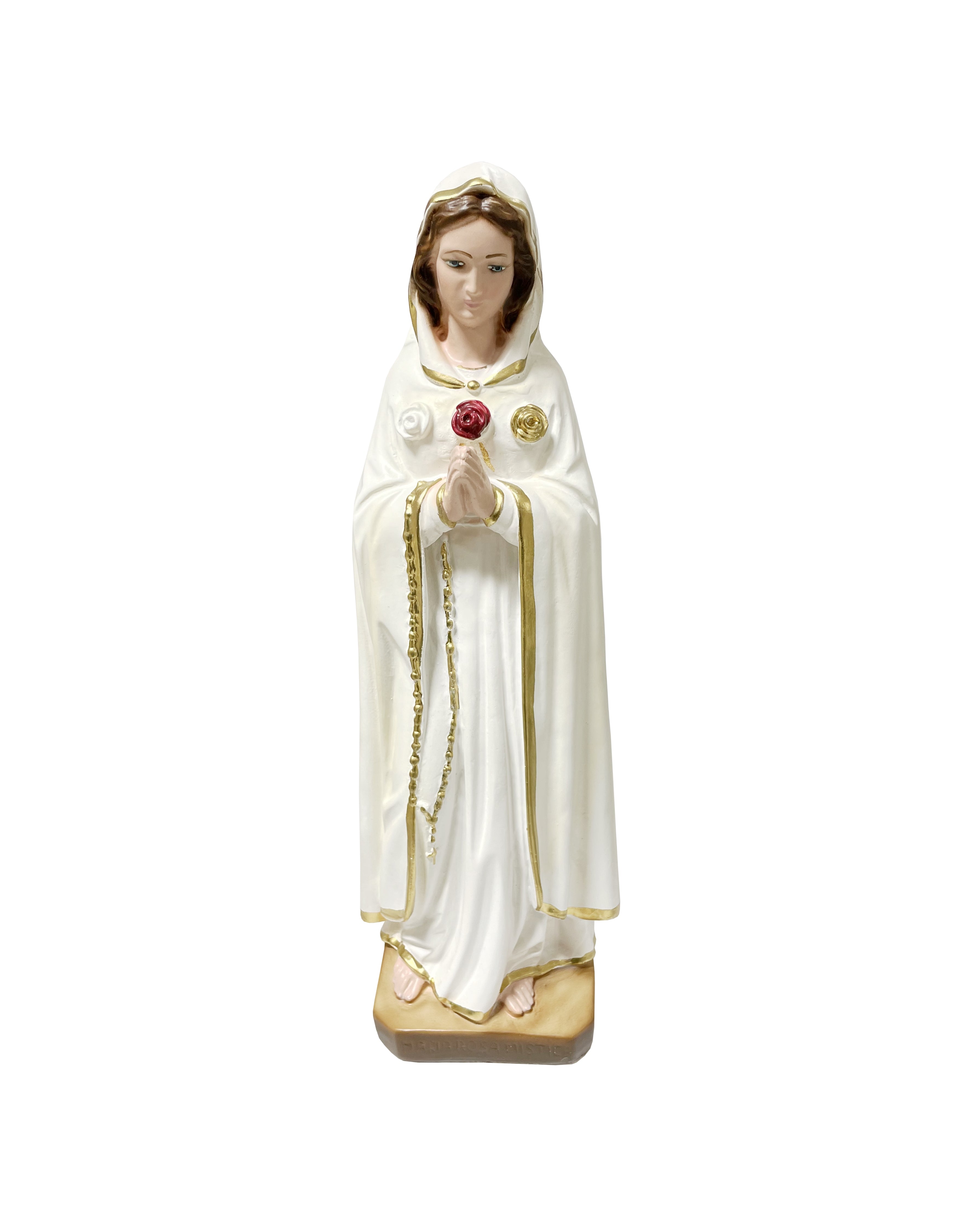 Religious statue of Our Lady of Mystic Rose 12" height