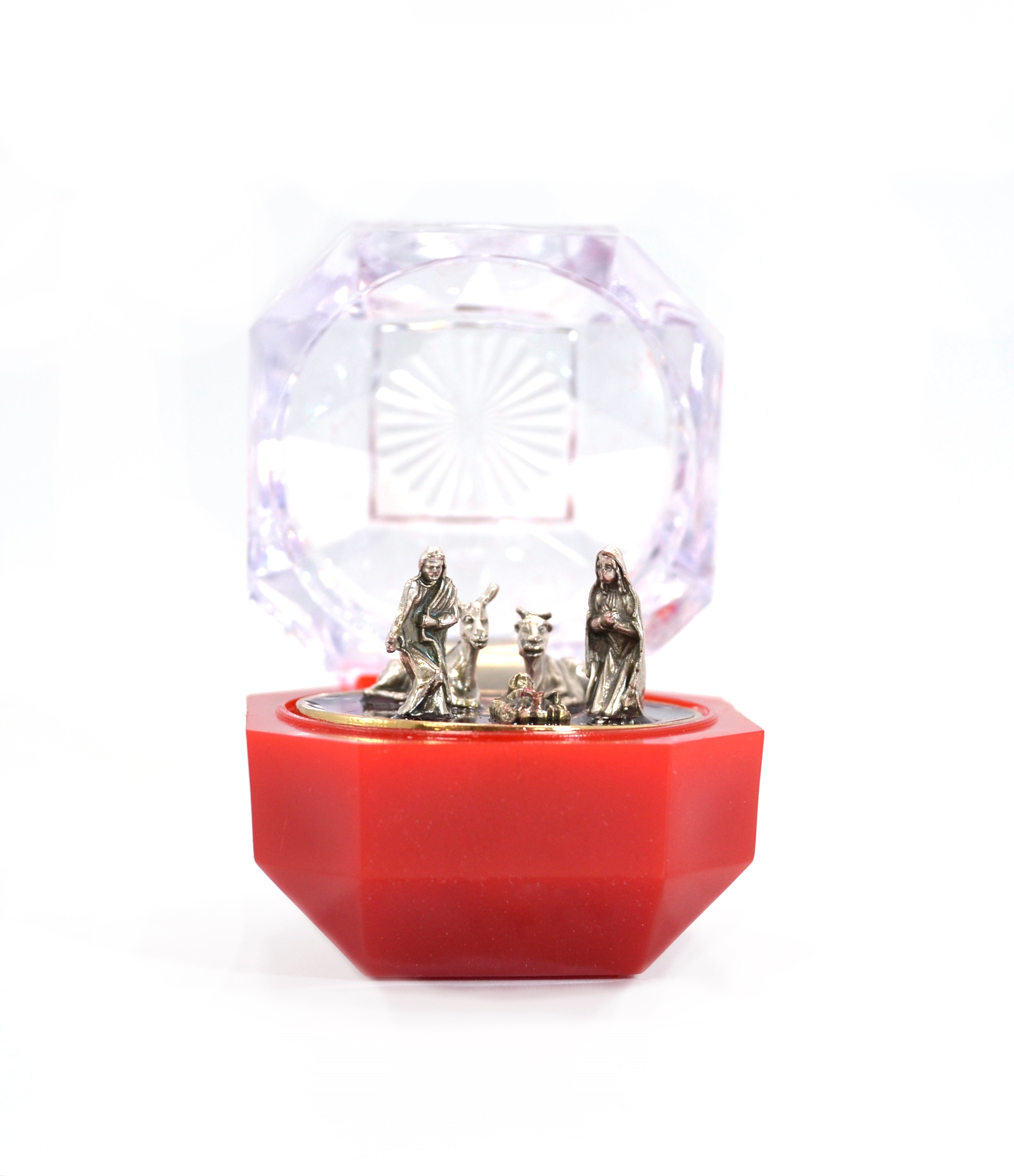 Five pieces tiny Nativity set in gift box