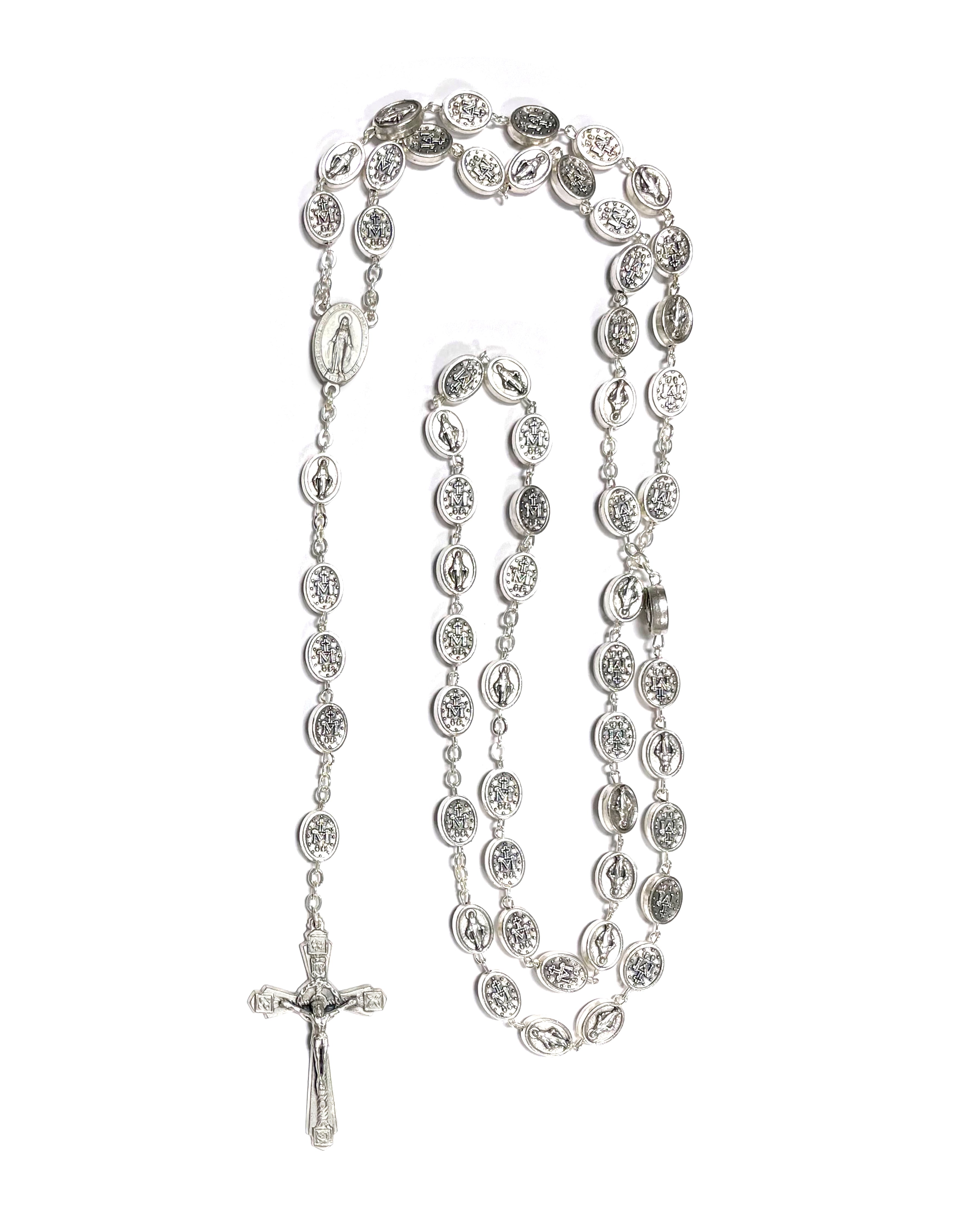 Rosary with Miraculous medals beads
