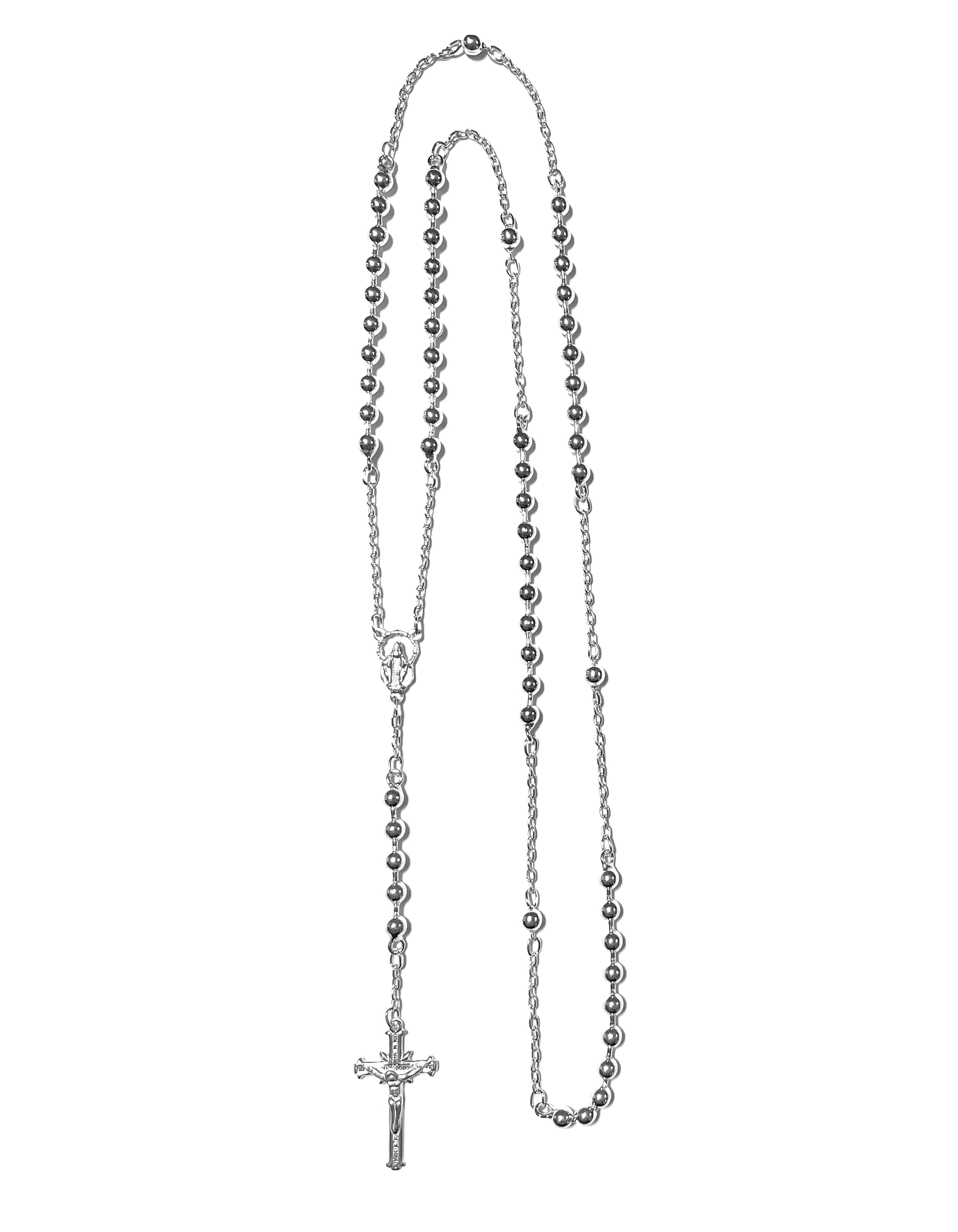 Sterling silver rosary made in Colombia