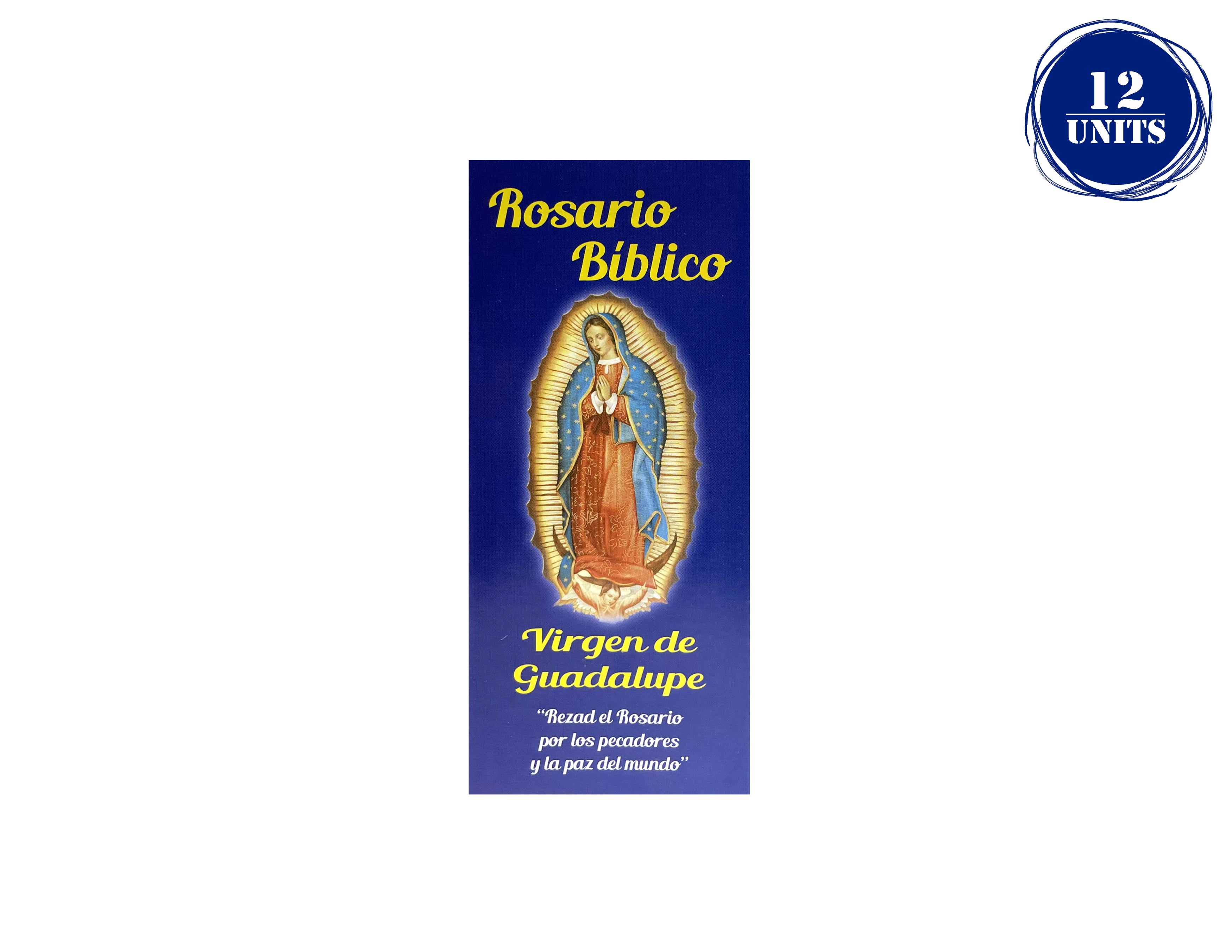Plegable Rosario Bíblico Virgen de Guadalupe