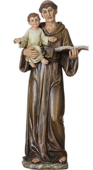 St. Anthony Figure,  Resin and Stone