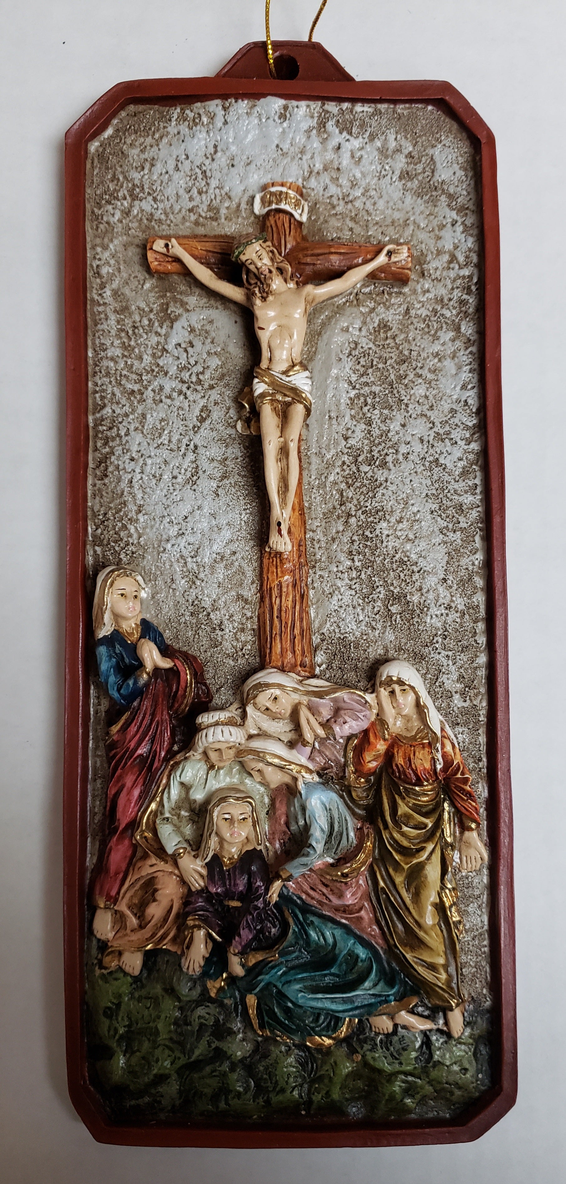 64.5" x 11" Crucifixion Plaque El Calvario
