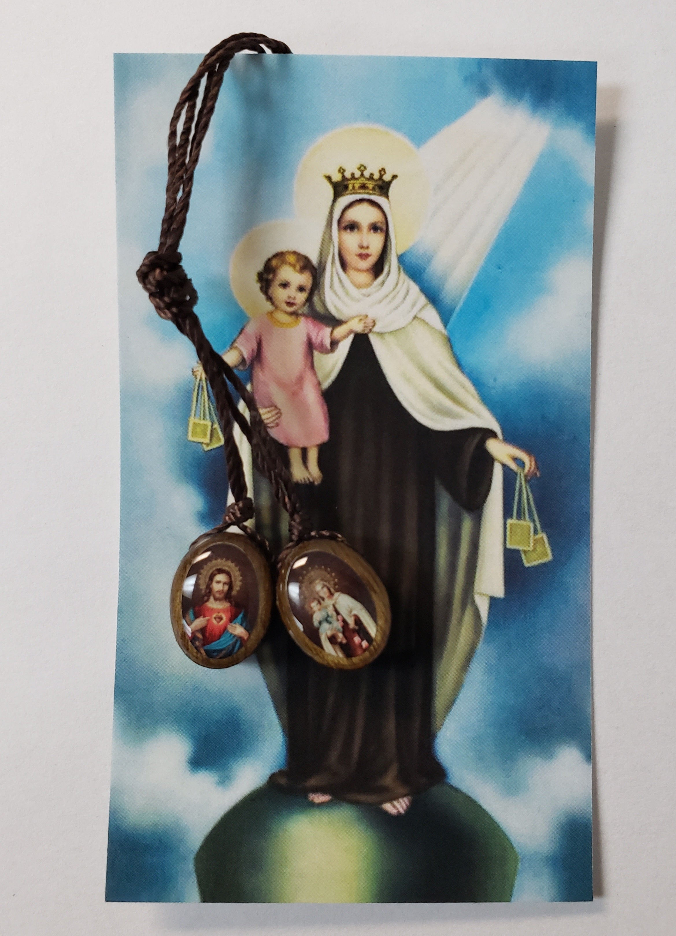 Scapular of the Sacred Heart of Jesus and  Our Lady of Mt Carmel