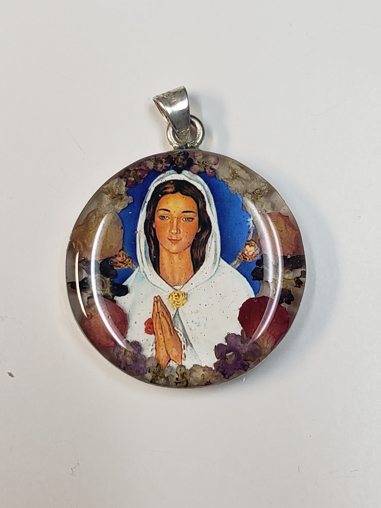 Medal of Virgin Mary The Mystic Rose/ Maria Rosa Mistica