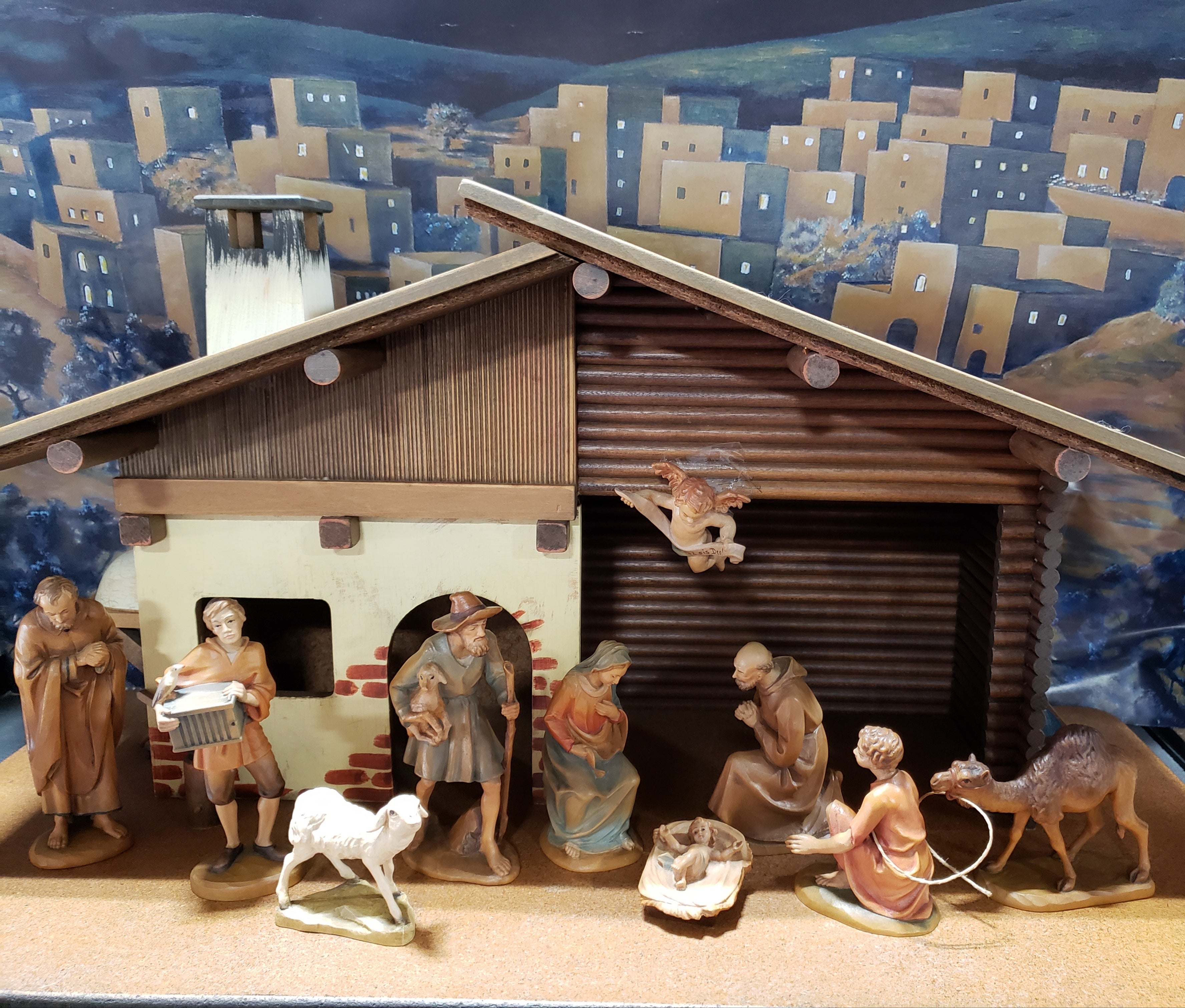 Anri Nativity Wood Carved -Made in Italy