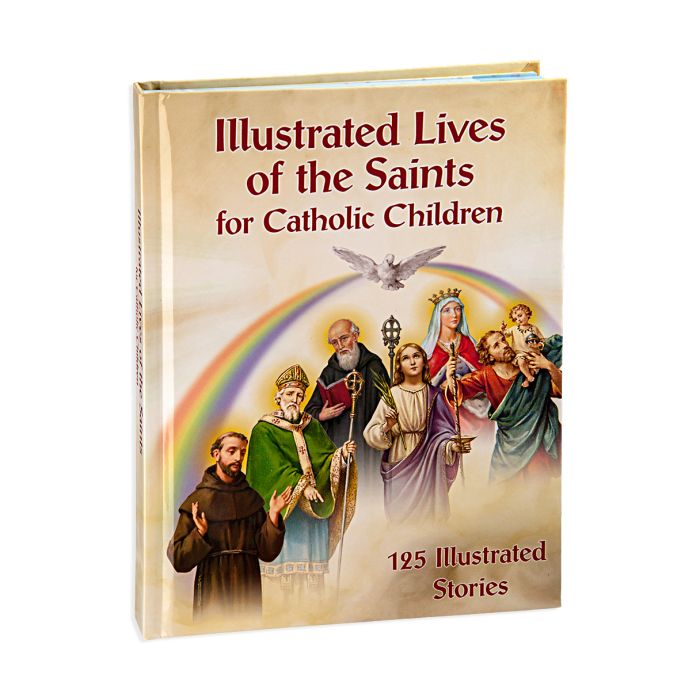 6 1/2" x 8 1/2" Illustrated Lives of the Saints for Catholic Children Book