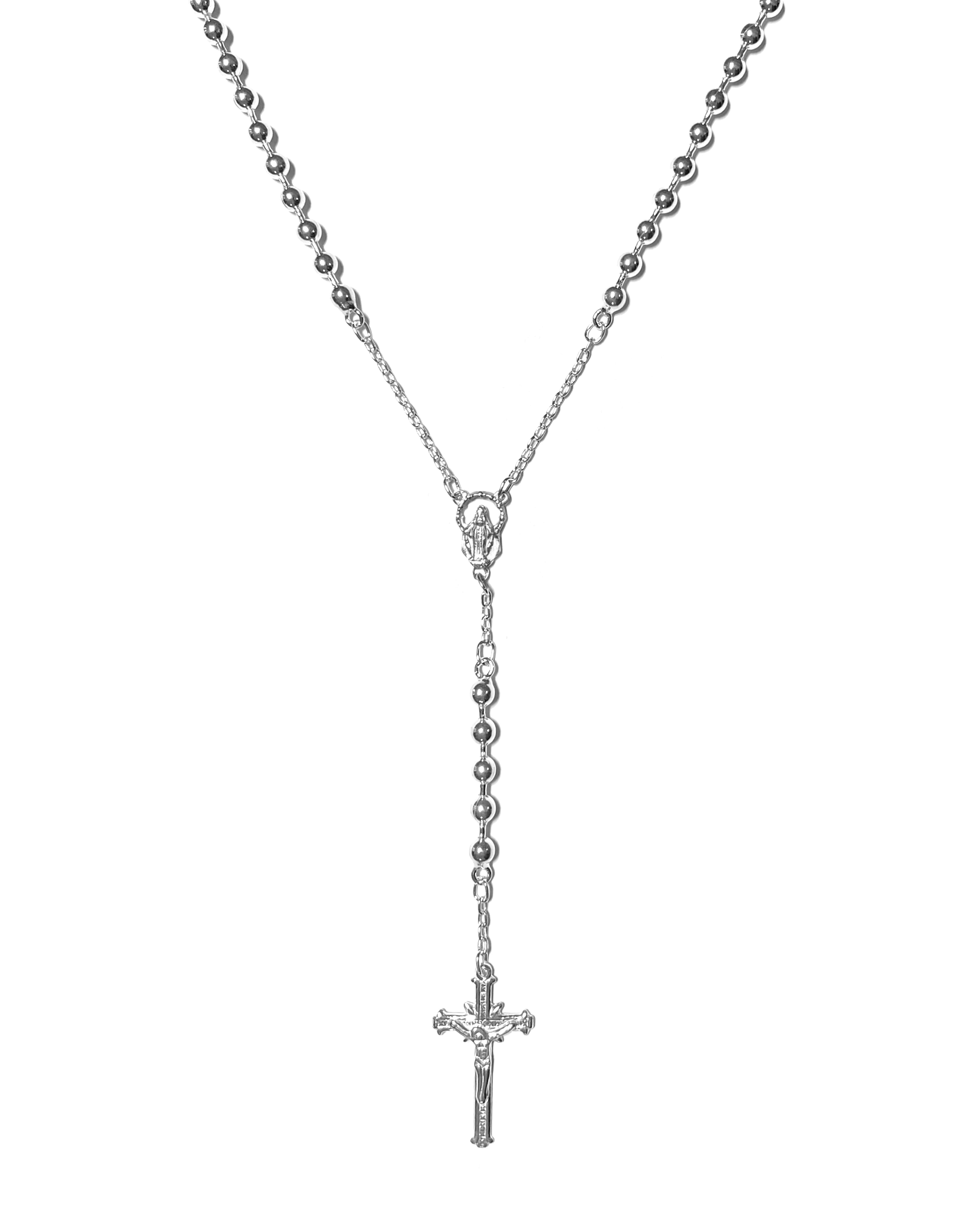 Sterling silver rosary made in Colombia