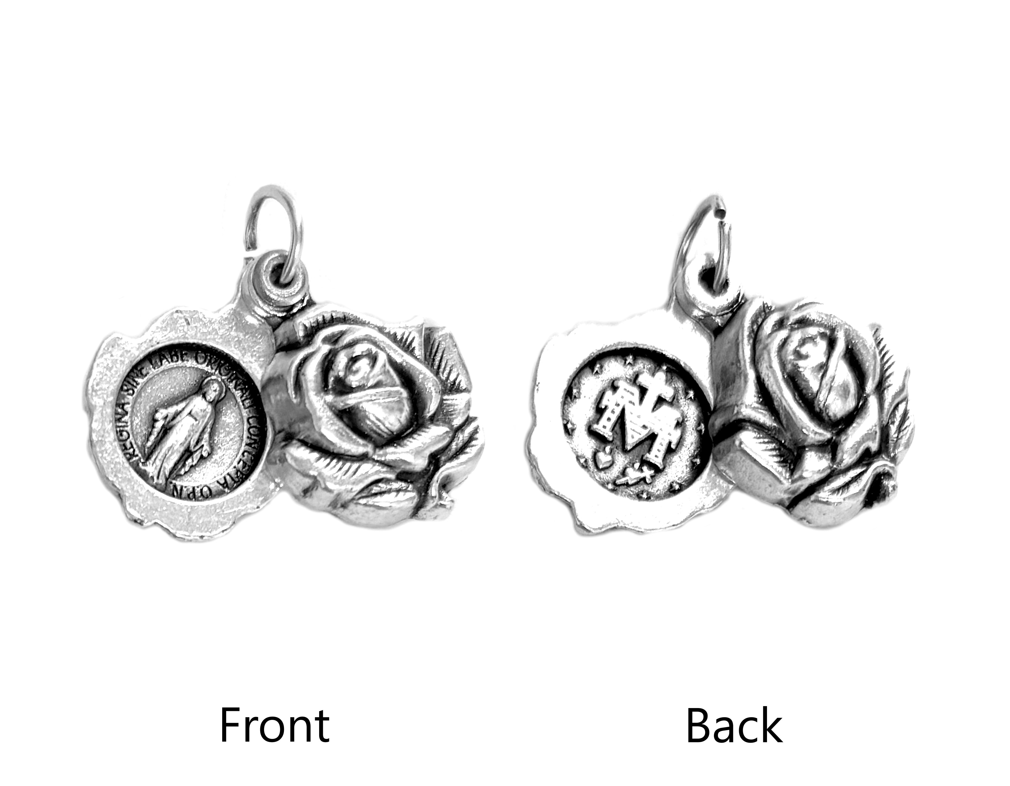 Rose-shaped medals 0.7" x 0.5"