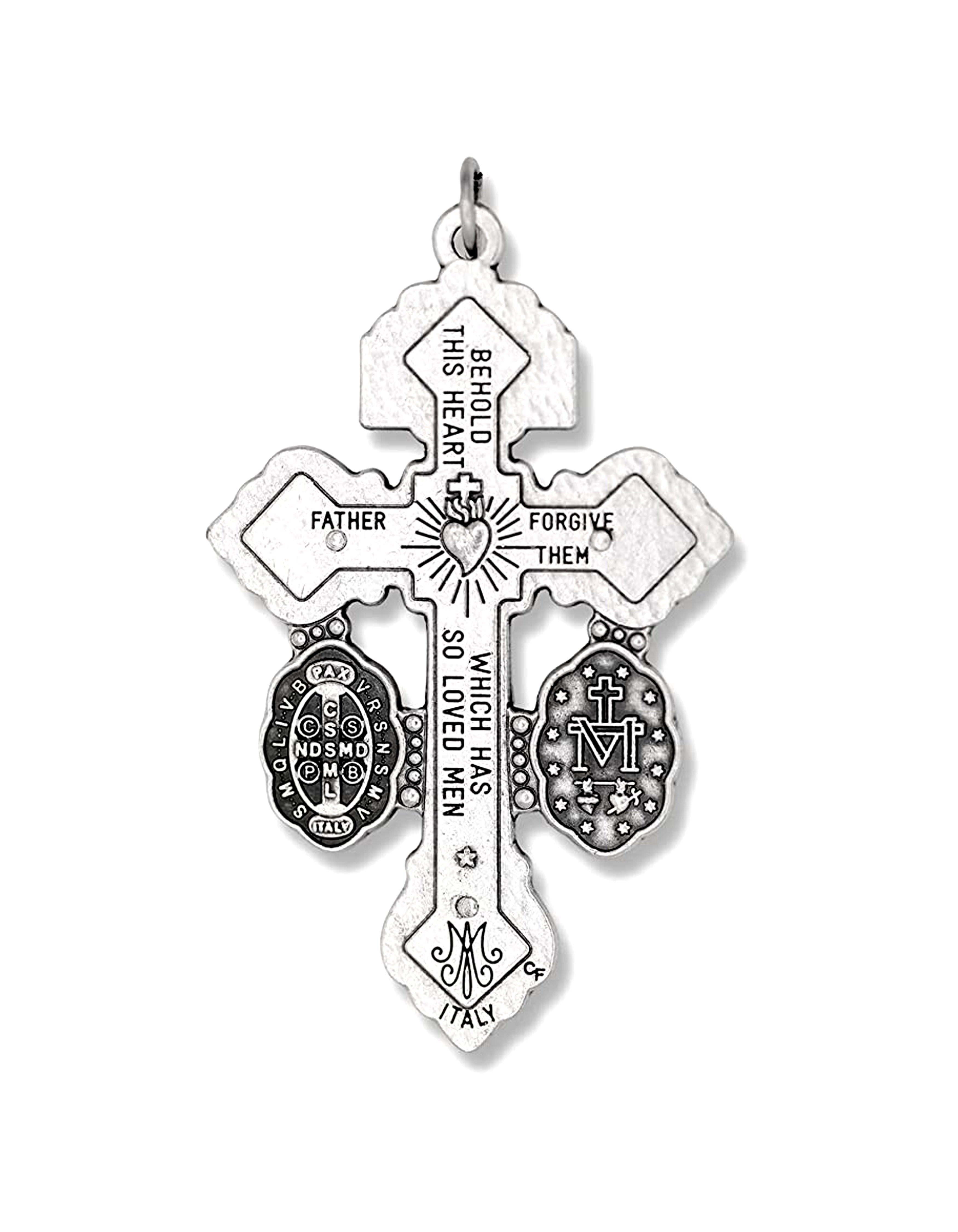 Pardon Indulgence Crucifix with St. Benedict and Miraculous Medals 2.0