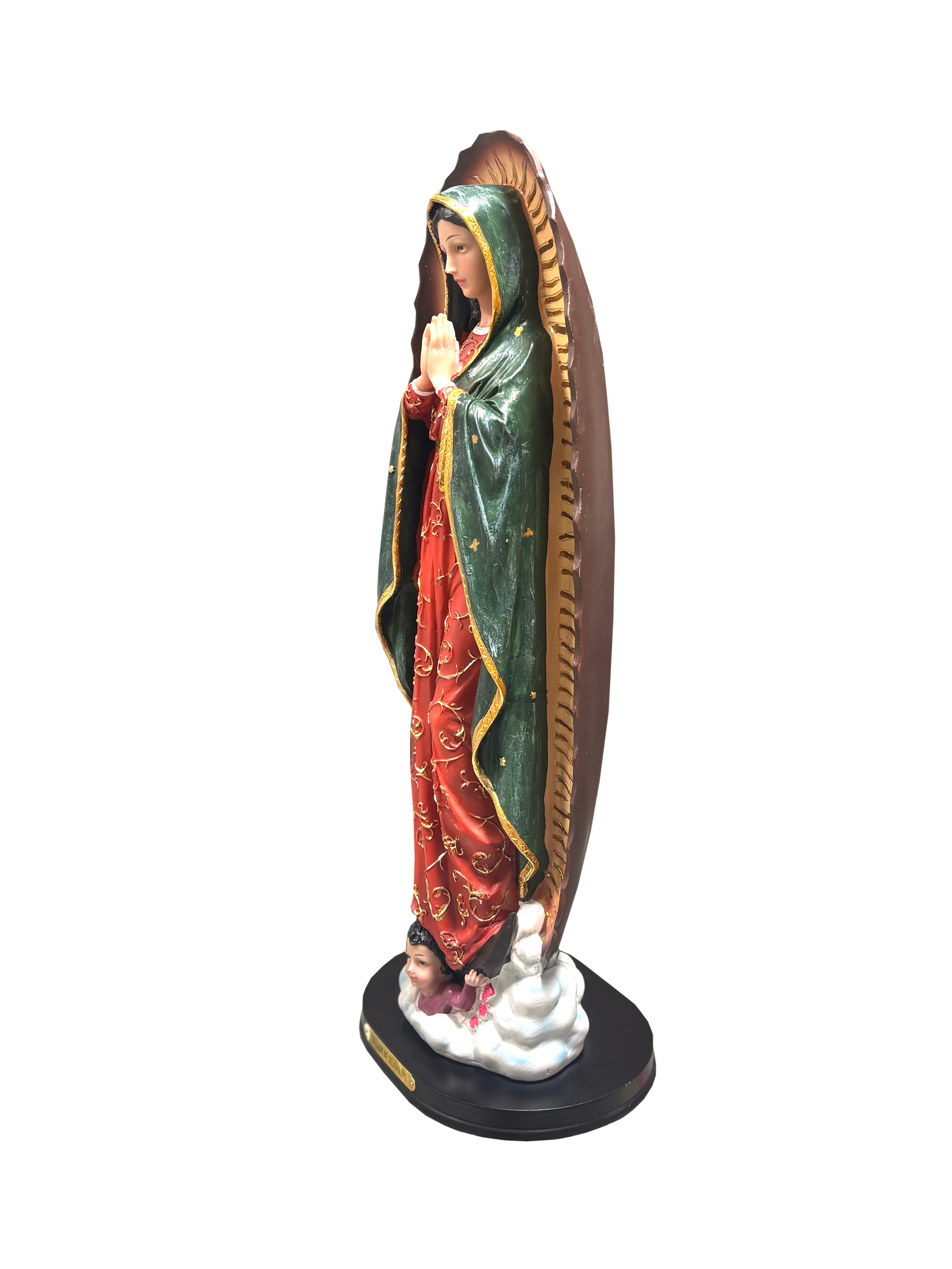 Religious statue of Our Lady of Guadalupe 18" height