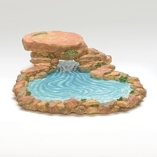 2.5"H X 9.5"W Fishing pond for 5" Scale Nativity Figures