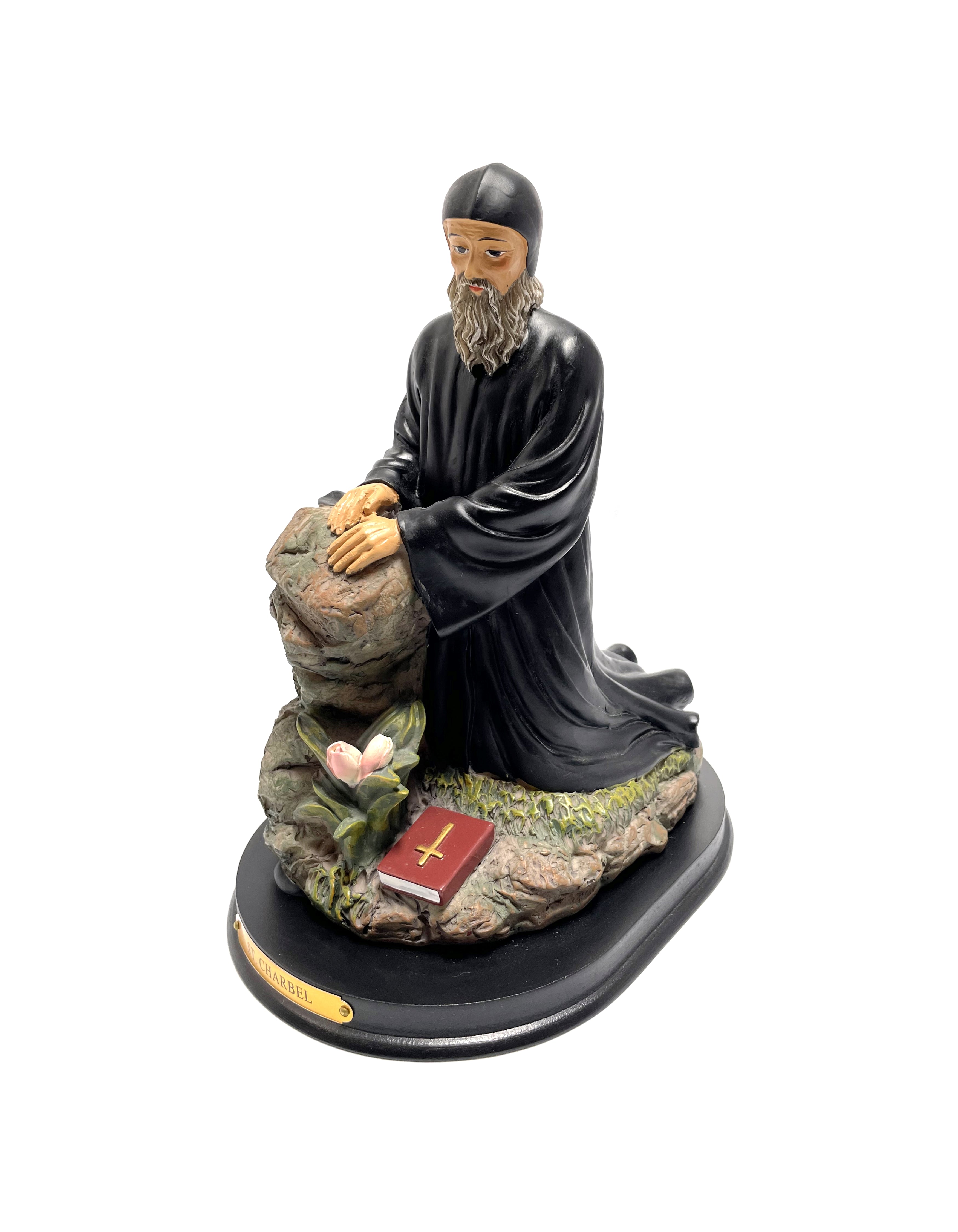 Religious statue of Saint Charbel 10" height