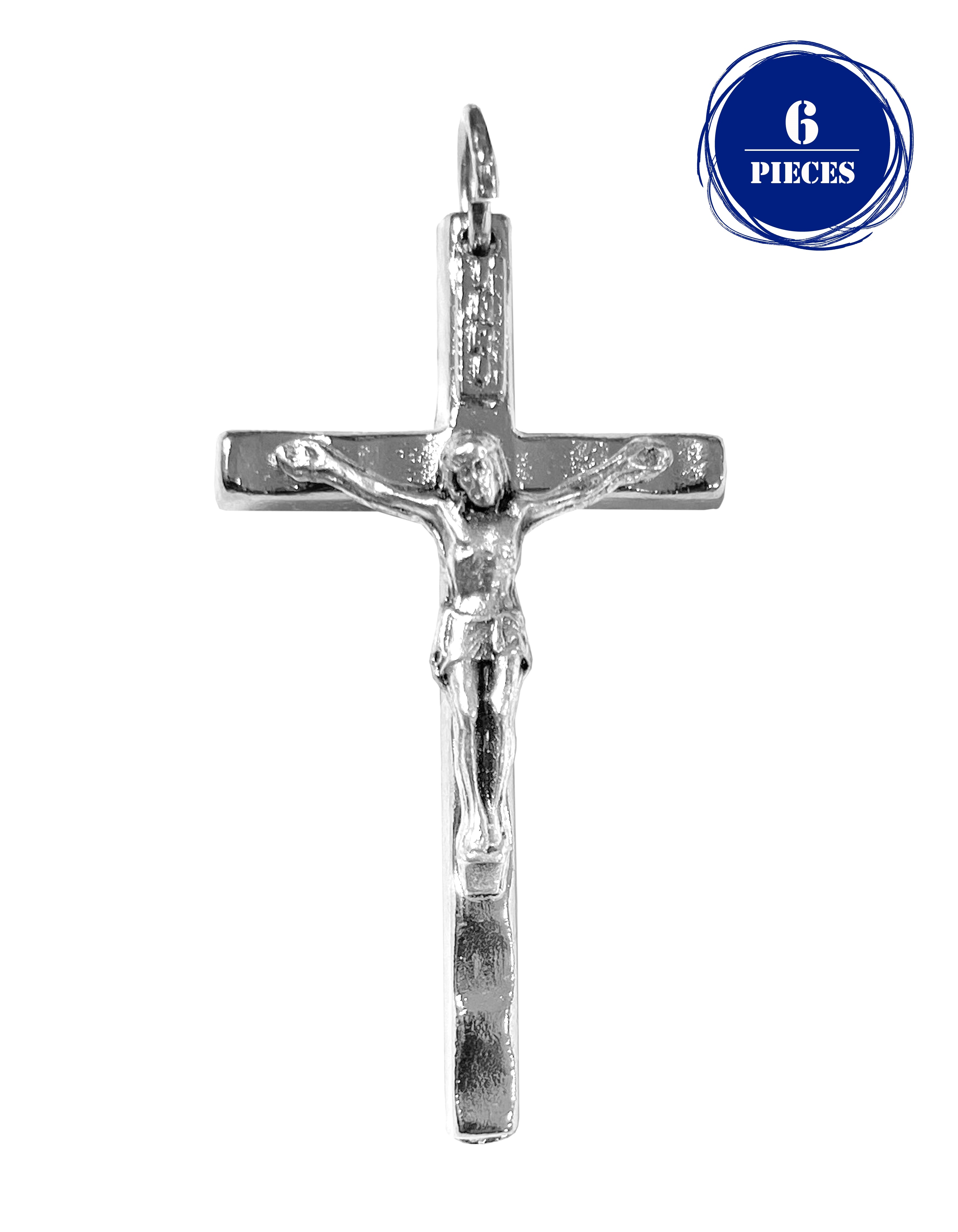 Crucifix with Hammered Posts 1.5"