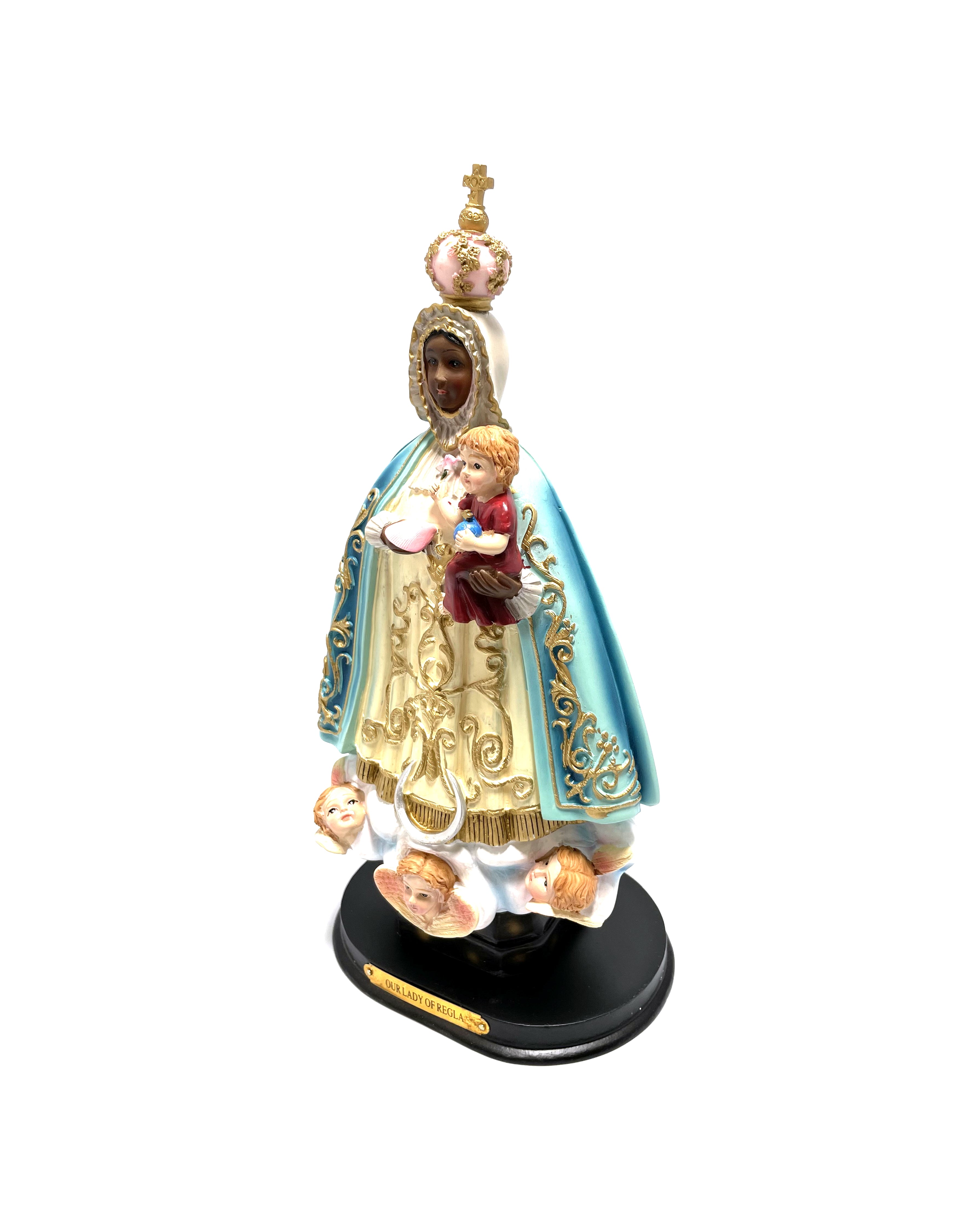 Religious statue of Our Lady of Regla La Virgen de Regla 12" height