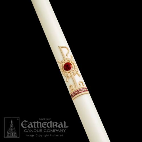 Paschal Holy Trinity 3" x 36"  Cathedral Candle