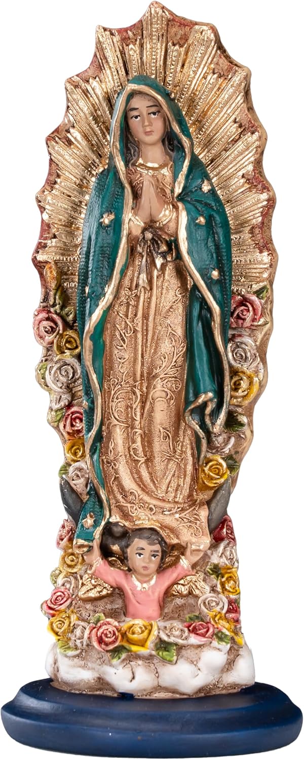 6.5" Our Lady Of Guadalupe Roses