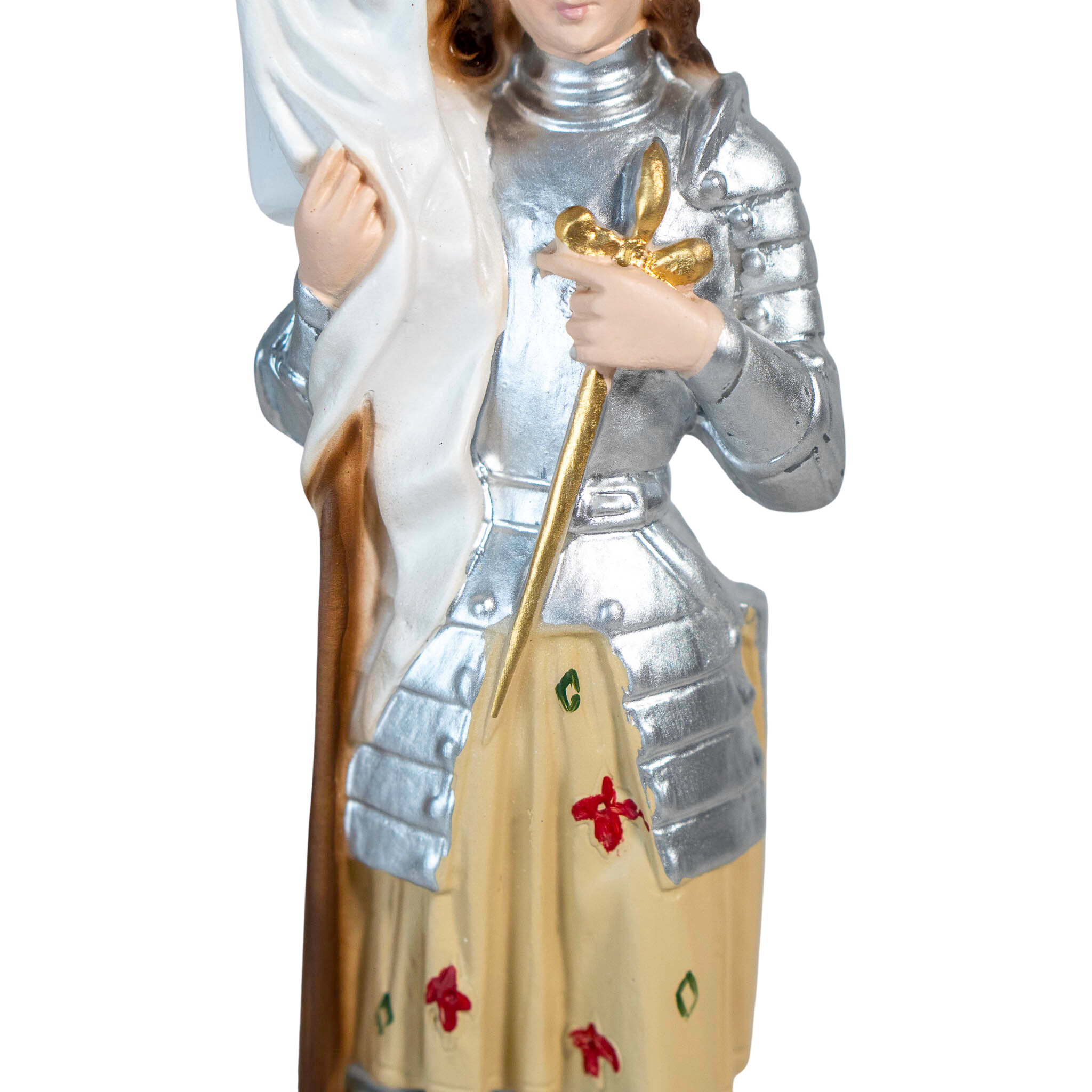 The Faith Gift Shop Saint Joan the Arc statue - Hand Painted in Italy - Our Tuscany Collection - Estatua de Santa Juana de Arco