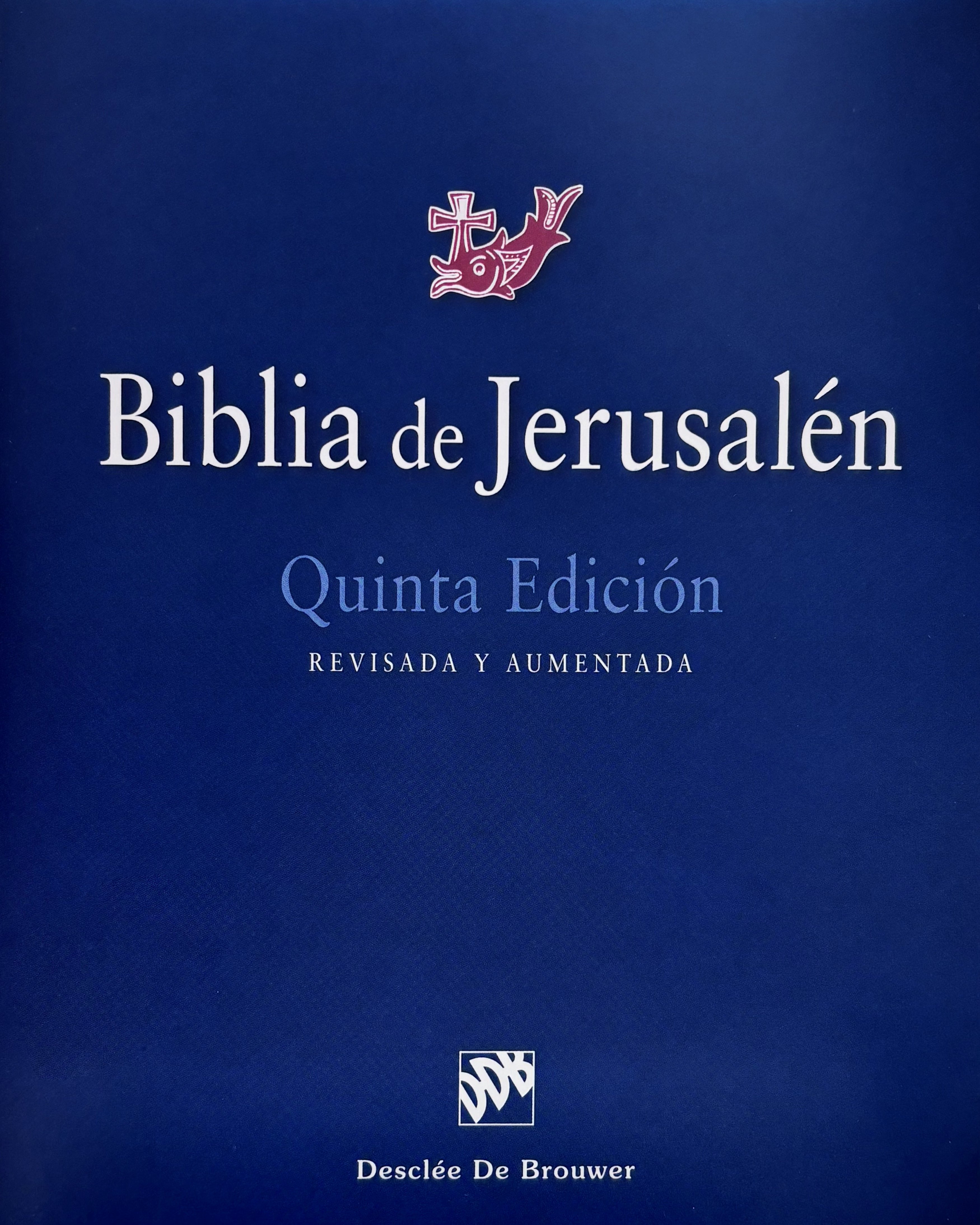Biblia de Jerusalén Quinta Edición Revisada y Aumentada modelo 1
