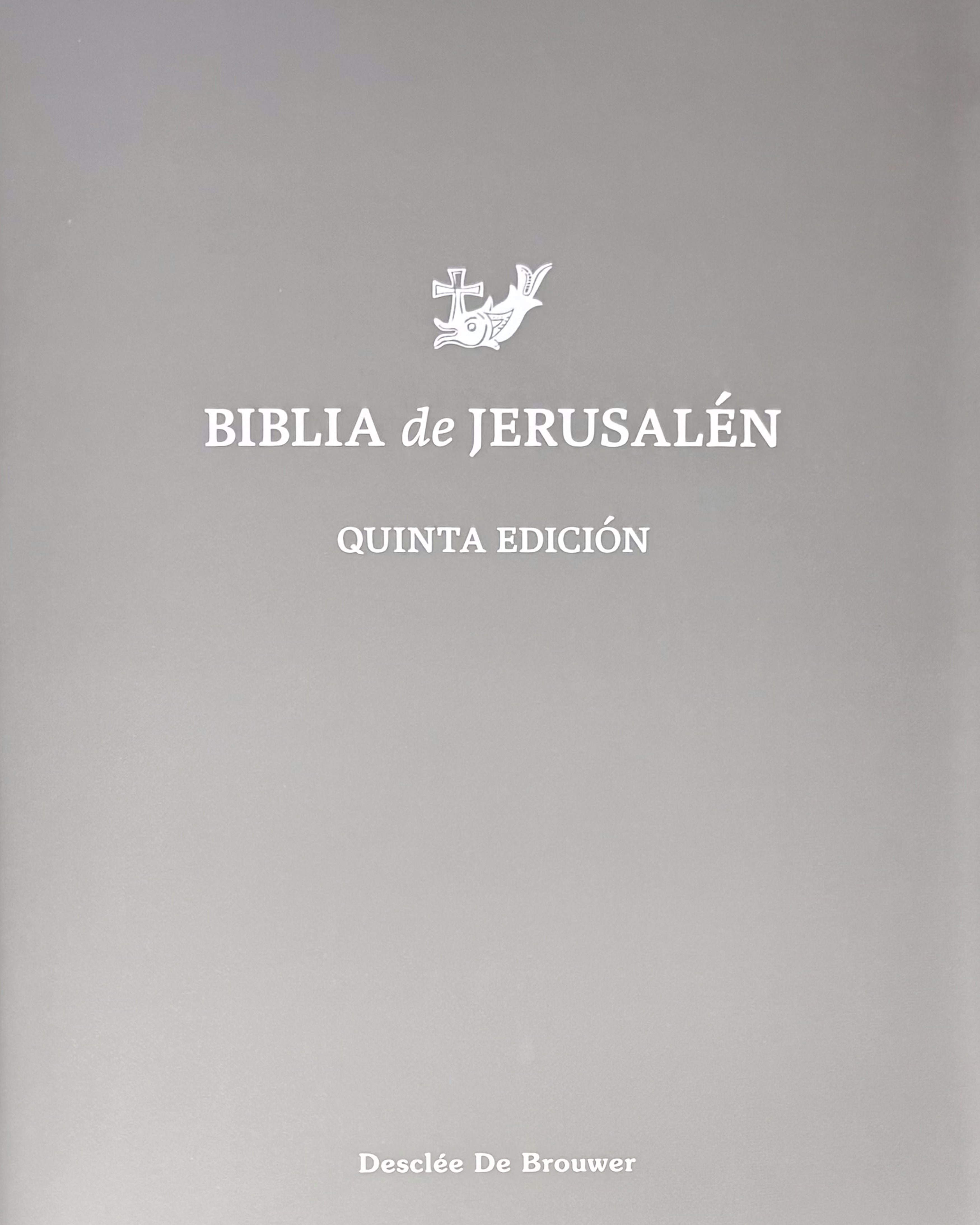 Biblia de Jerusalén Quinta Edición Totalmente Revisada